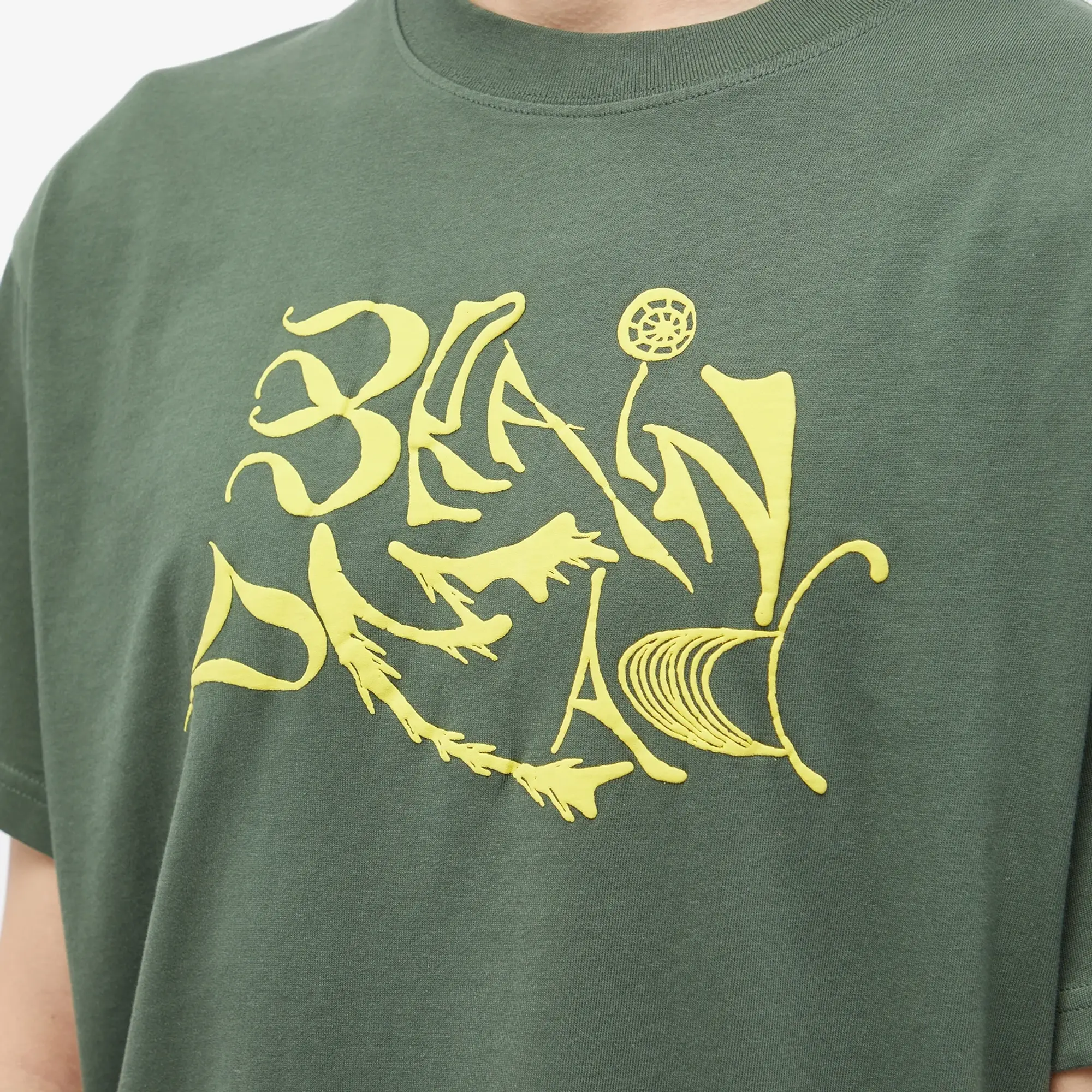 Brain Dead Men's New Age T-Shirt Green