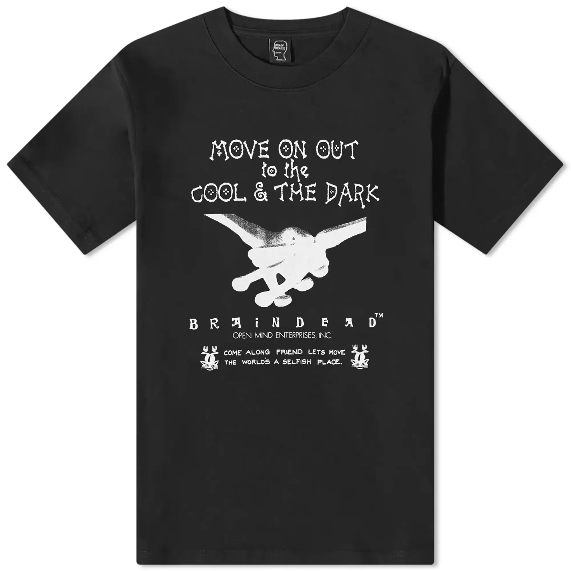 Quick Brain Dead Men's Open Mind T-Shirt Black