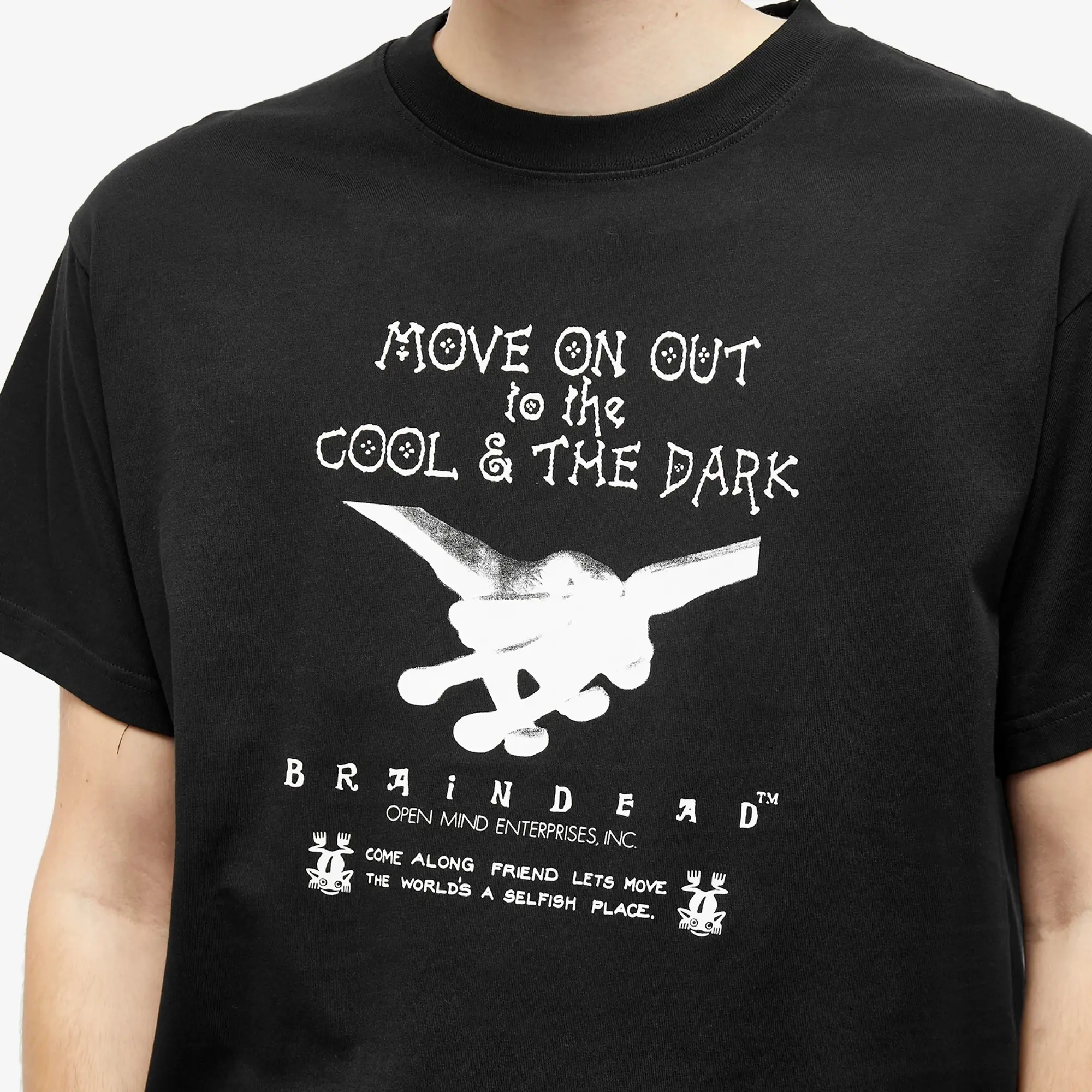 Quick Brain Dead Men's Open Mind T-Shirt Black