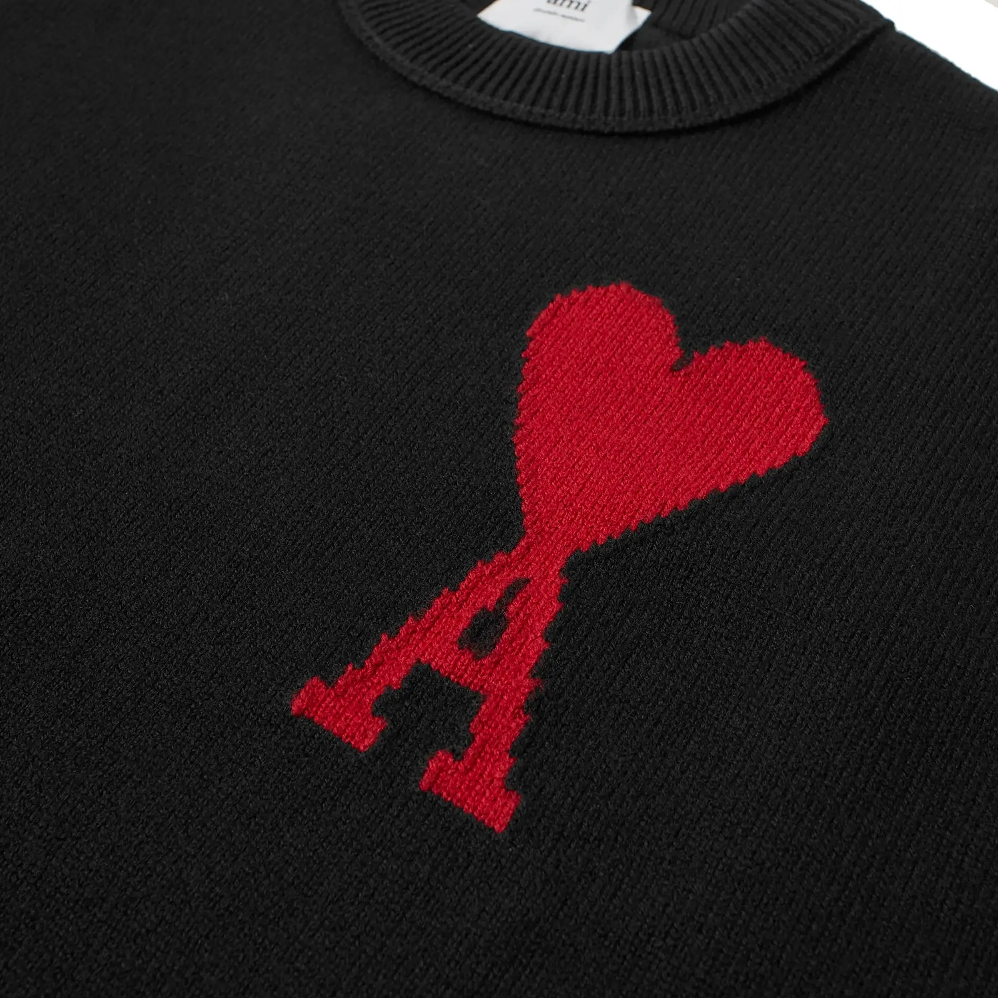 AMI Paris AMI ADC Large Crew Knit Sweater Black