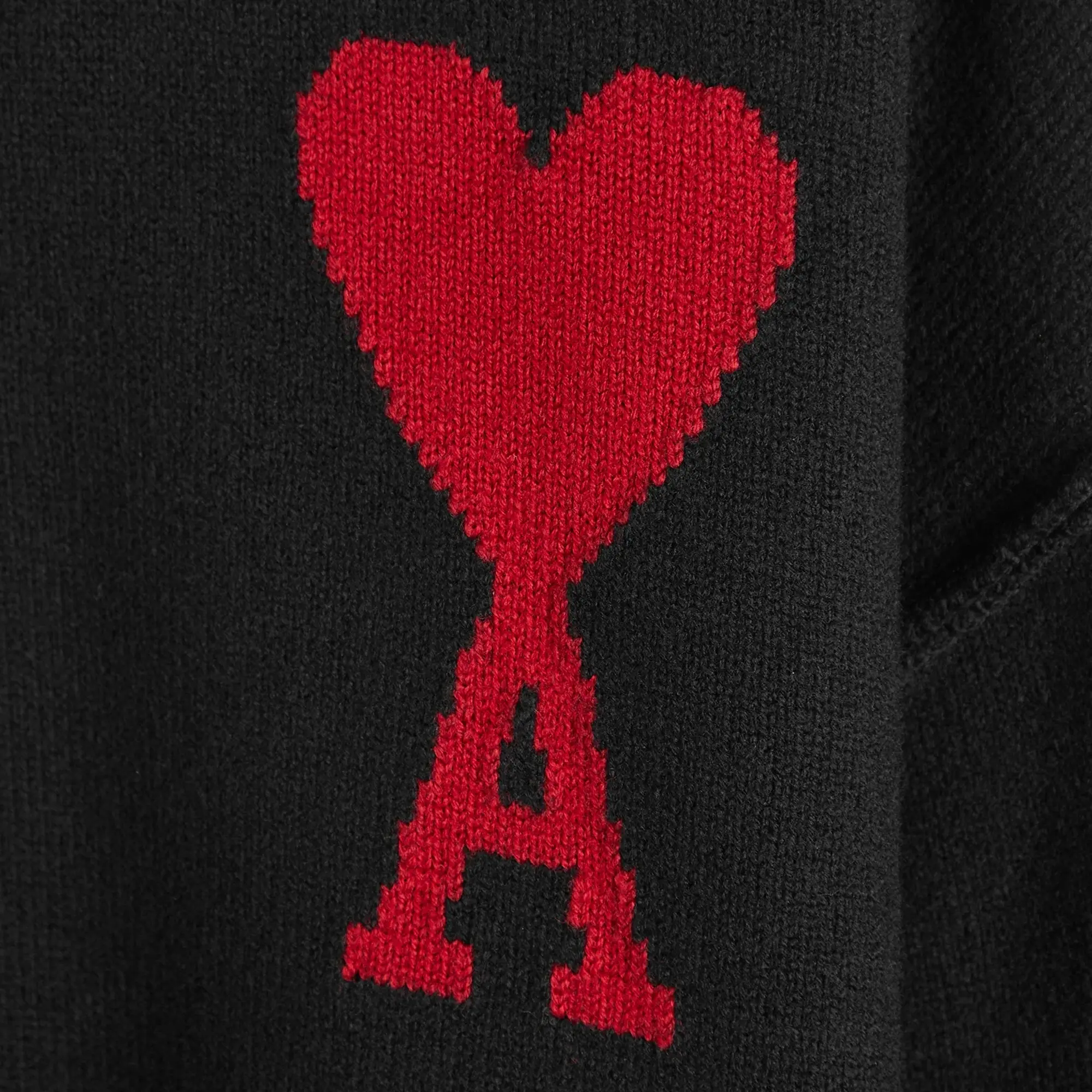 AMI Paris AMI ADC Large Crew Knit Sweater Black