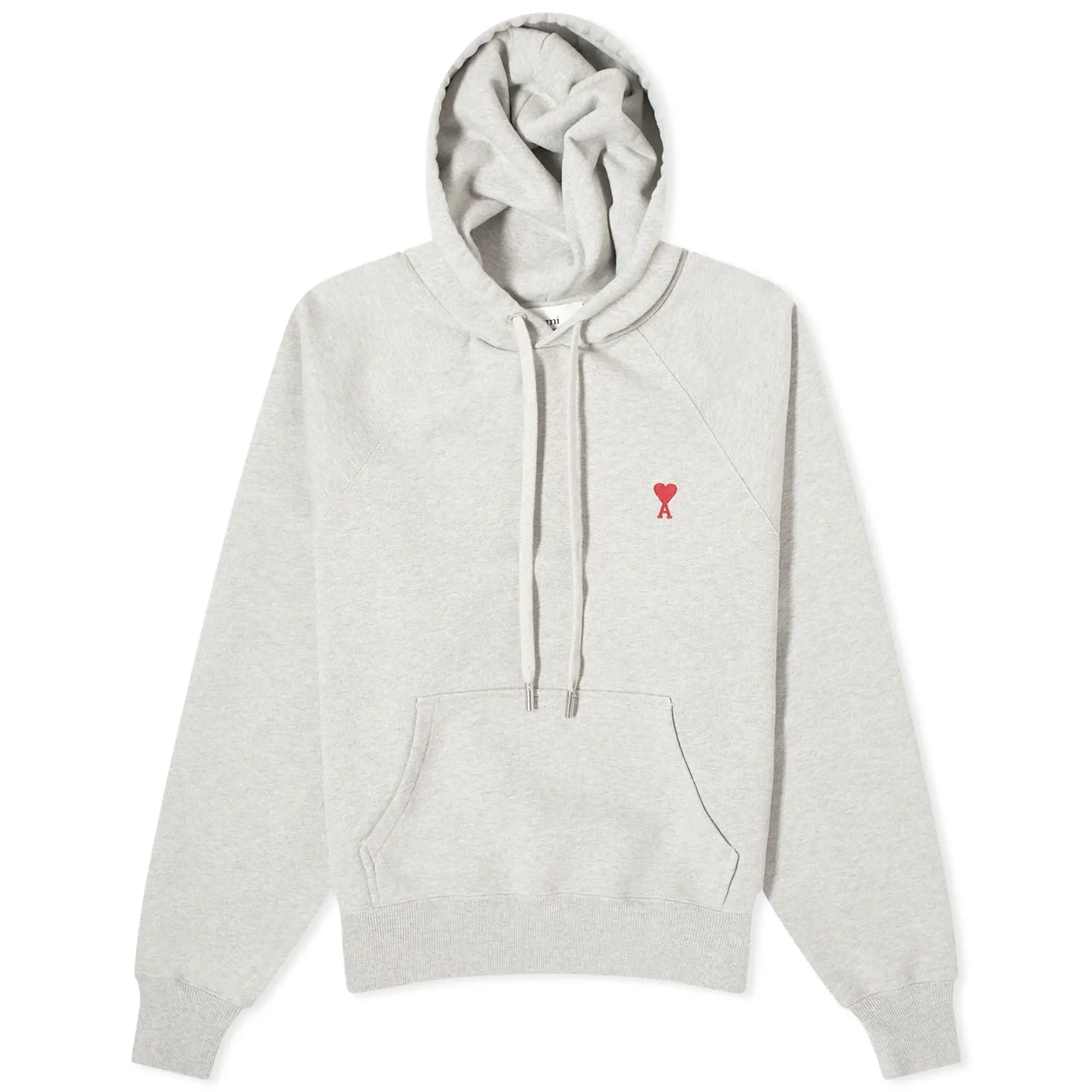 Ami Paris Ami De Coeur Hoodie Men Hoodies Grey