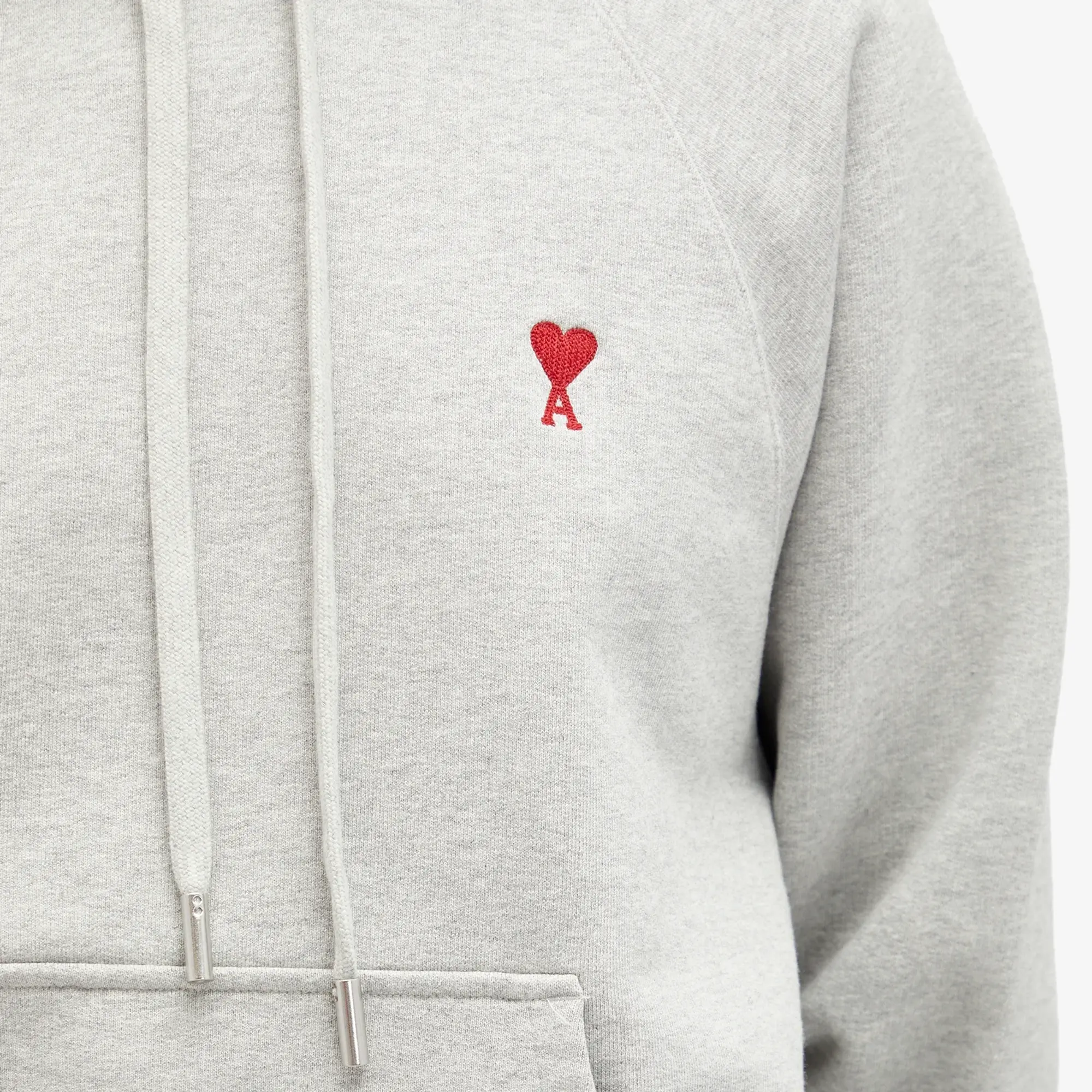 Ami Paris Ami De Coeur Hoodie Men Hoodies Grey