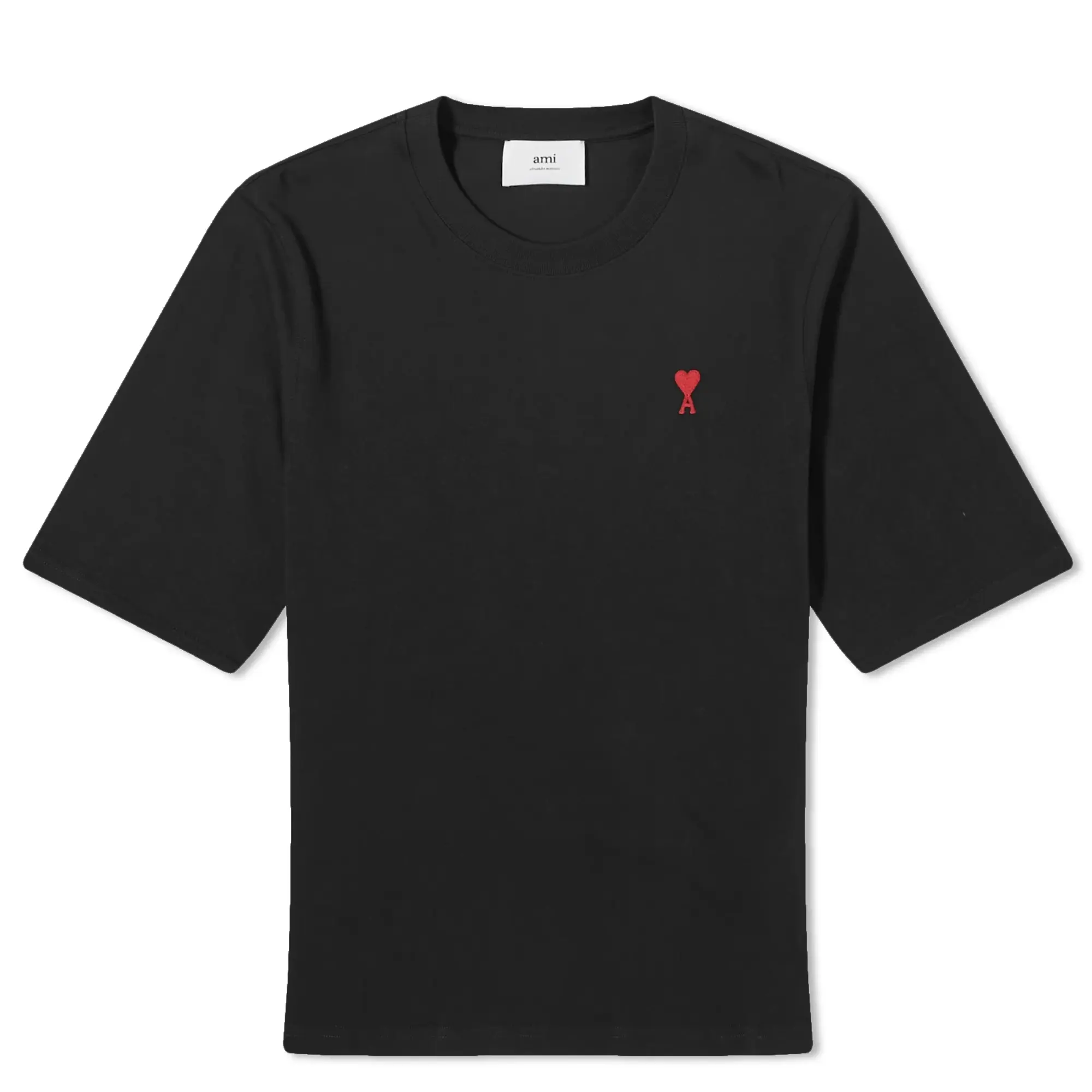 Ami Paris Ami De Coeur Tee Men Shortsleeves Black