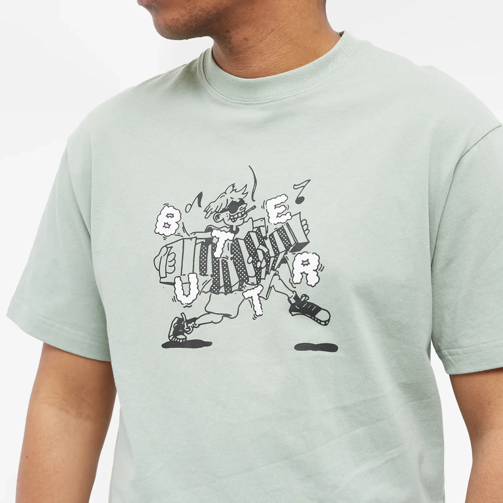 Butter Goods Men's Accordion T-Shirt Ice