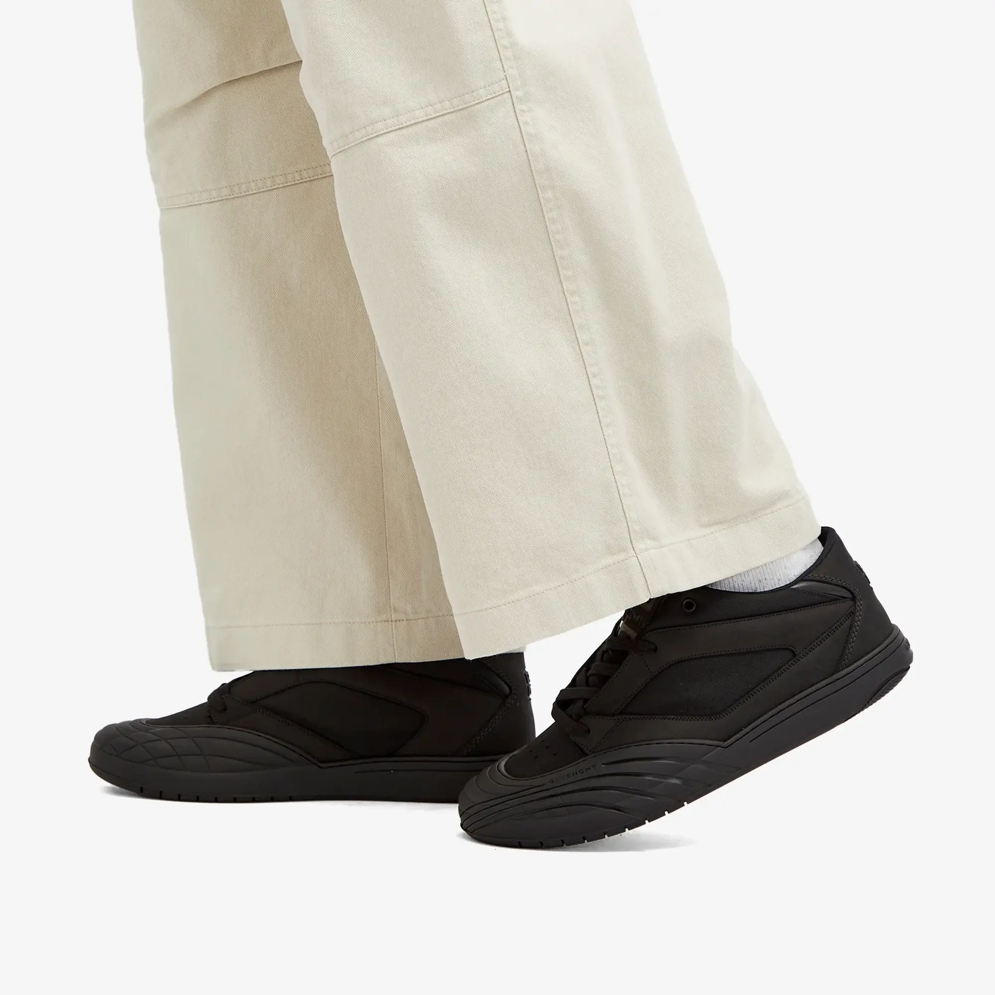 Givenchy Men's New Line Mid Sneakers Black