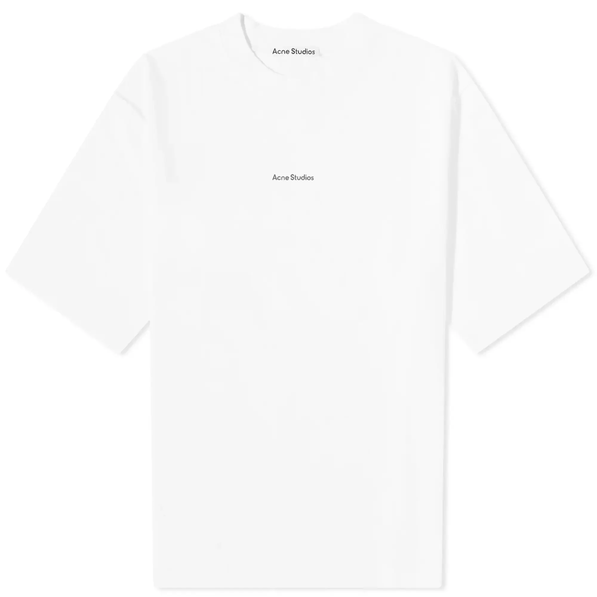 Acne Studios Men's Extorr Stamp Logo Tee Optic White