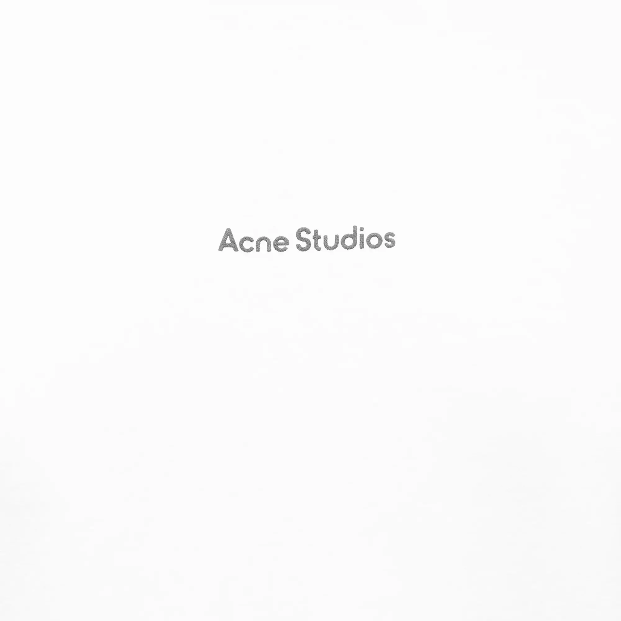 Acne Studios Men's Extorr Stamp Logo Tee Optic White