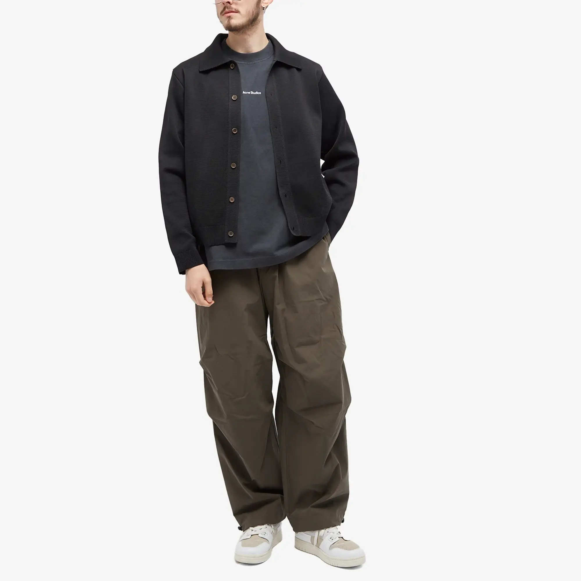 Acne Studios Men's Extorr Stamp Logo Tee Black