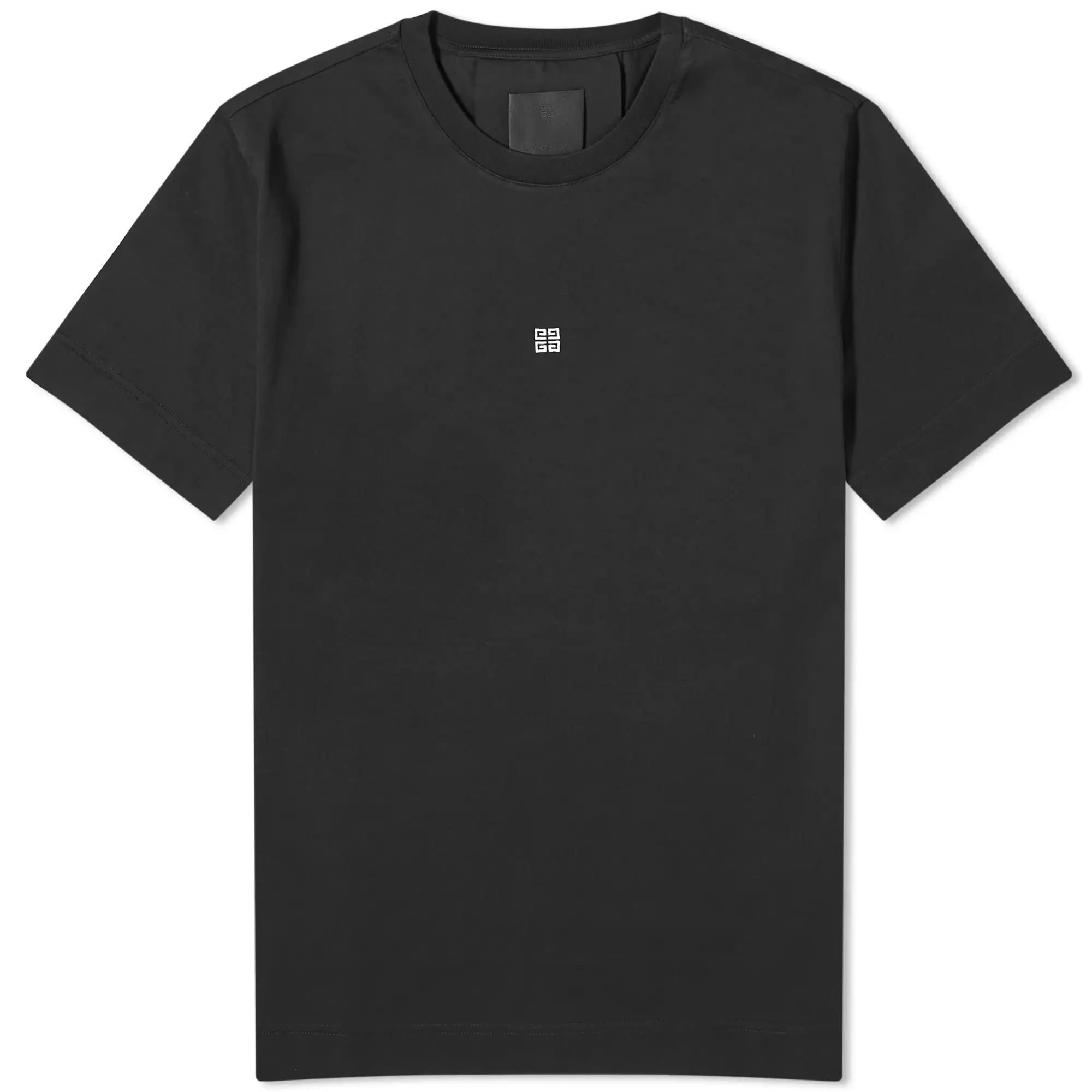 Givenchy Men's Contrast 4G Embroidery T-Shirt Black