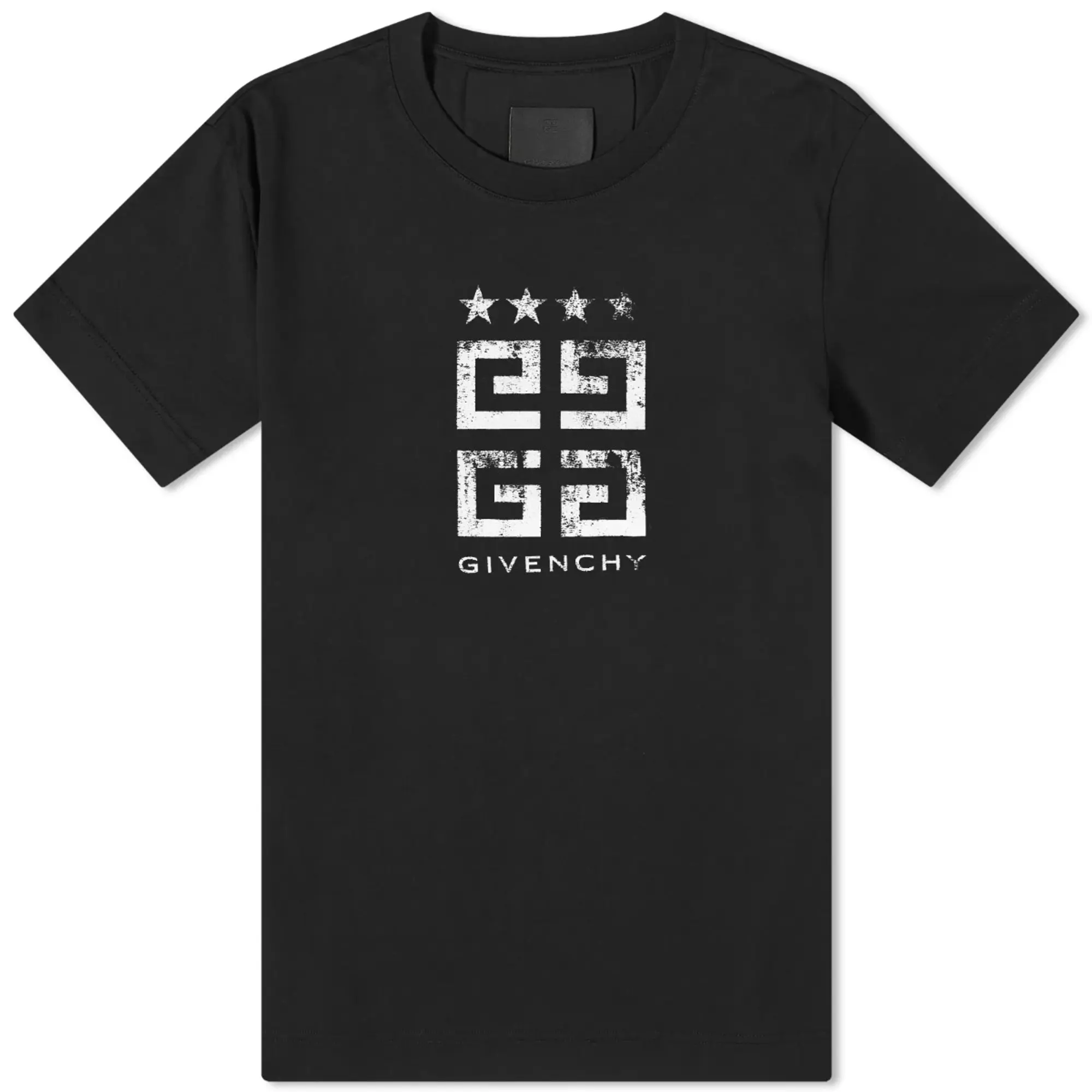 Givenchy Men's 4G Stamp Logo T-Shirt Black