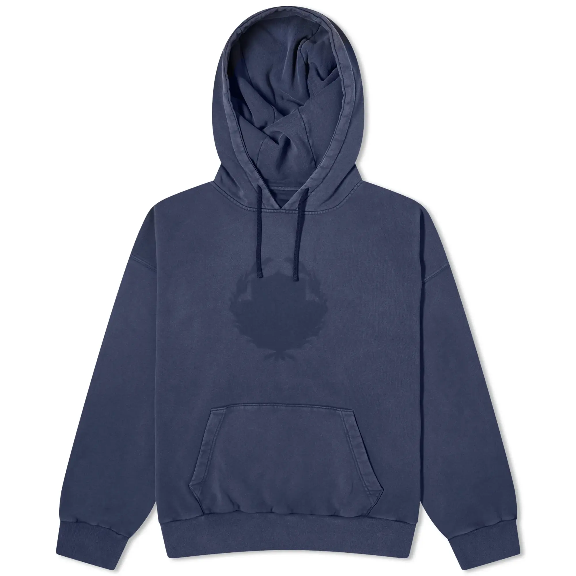 Givenchy Men's Shadow Crest Hoodie Medium Blue