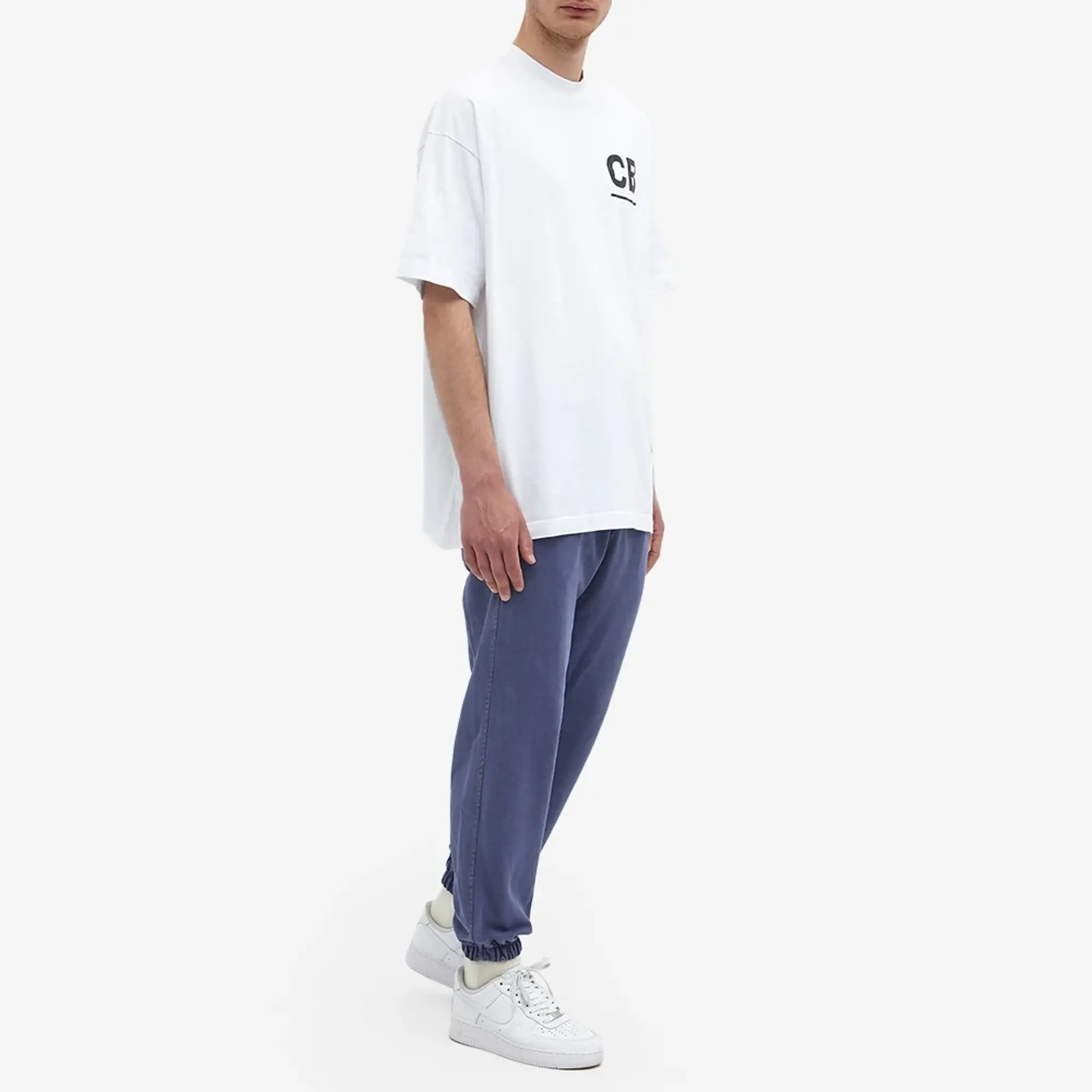 Cole Buxton Men's Warm Up Sweat Pant Washed Navy