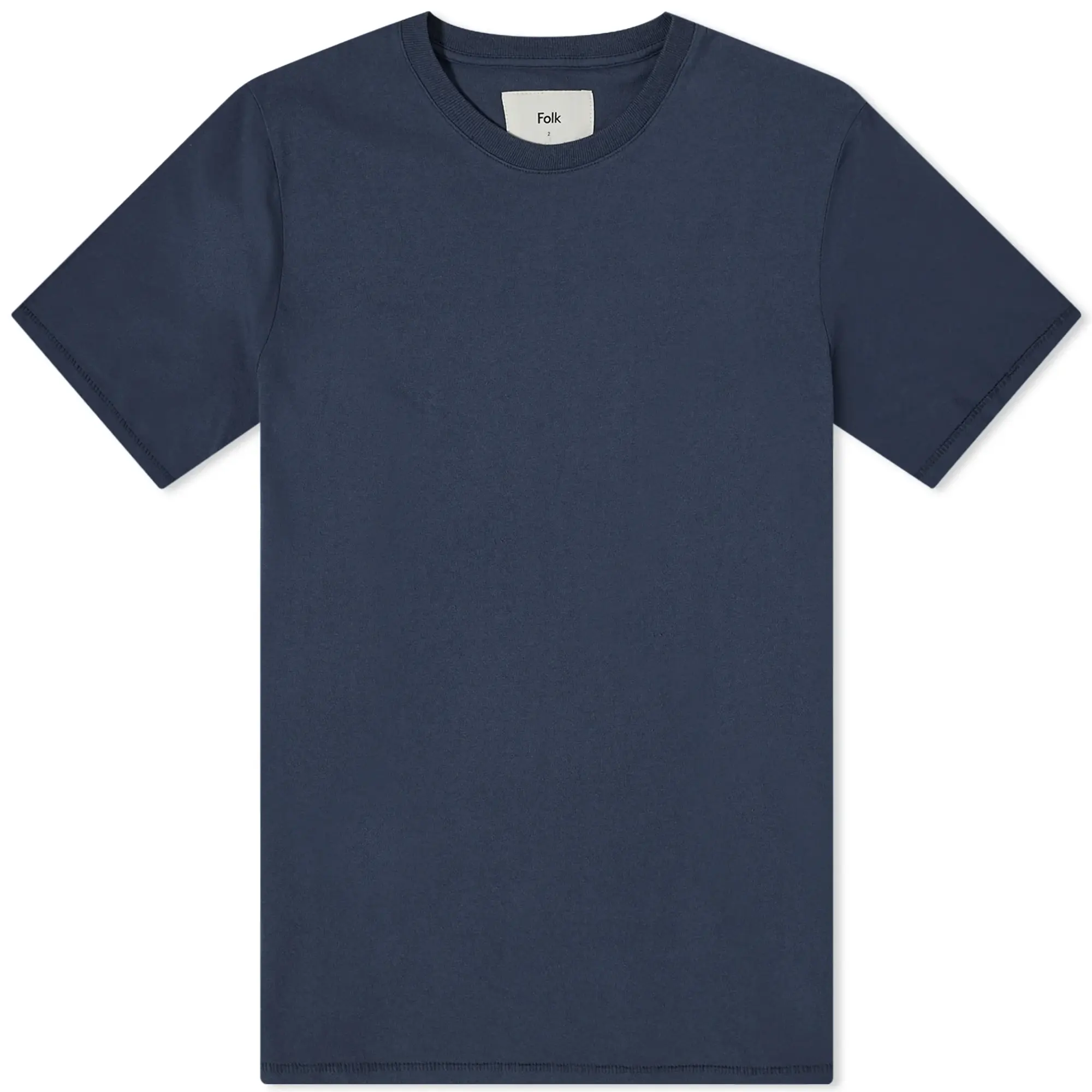 Folk Men's Contrast Sleeve T-Shirt Navy