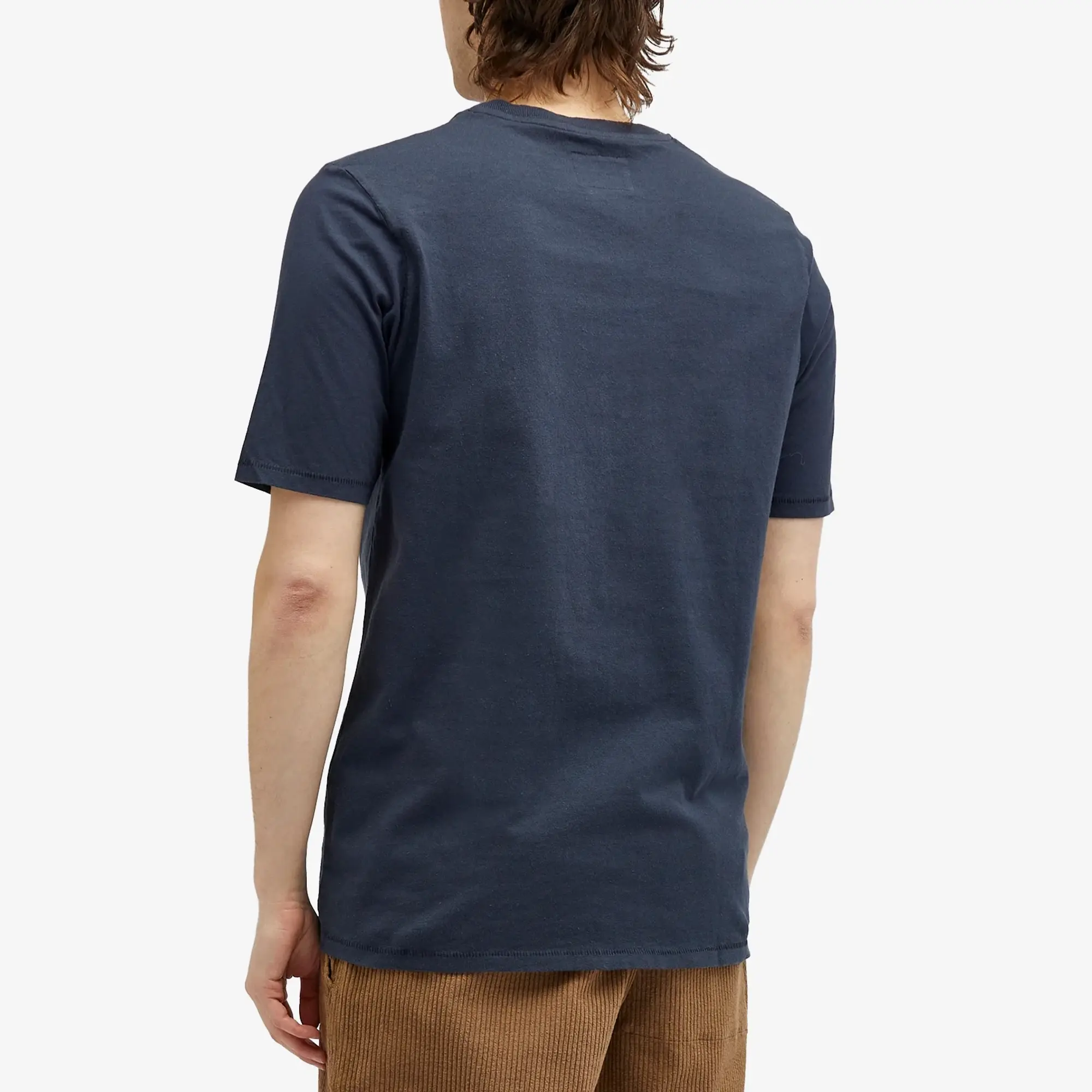 Folk Men's Contrast Sleeve T-Shirt Navy