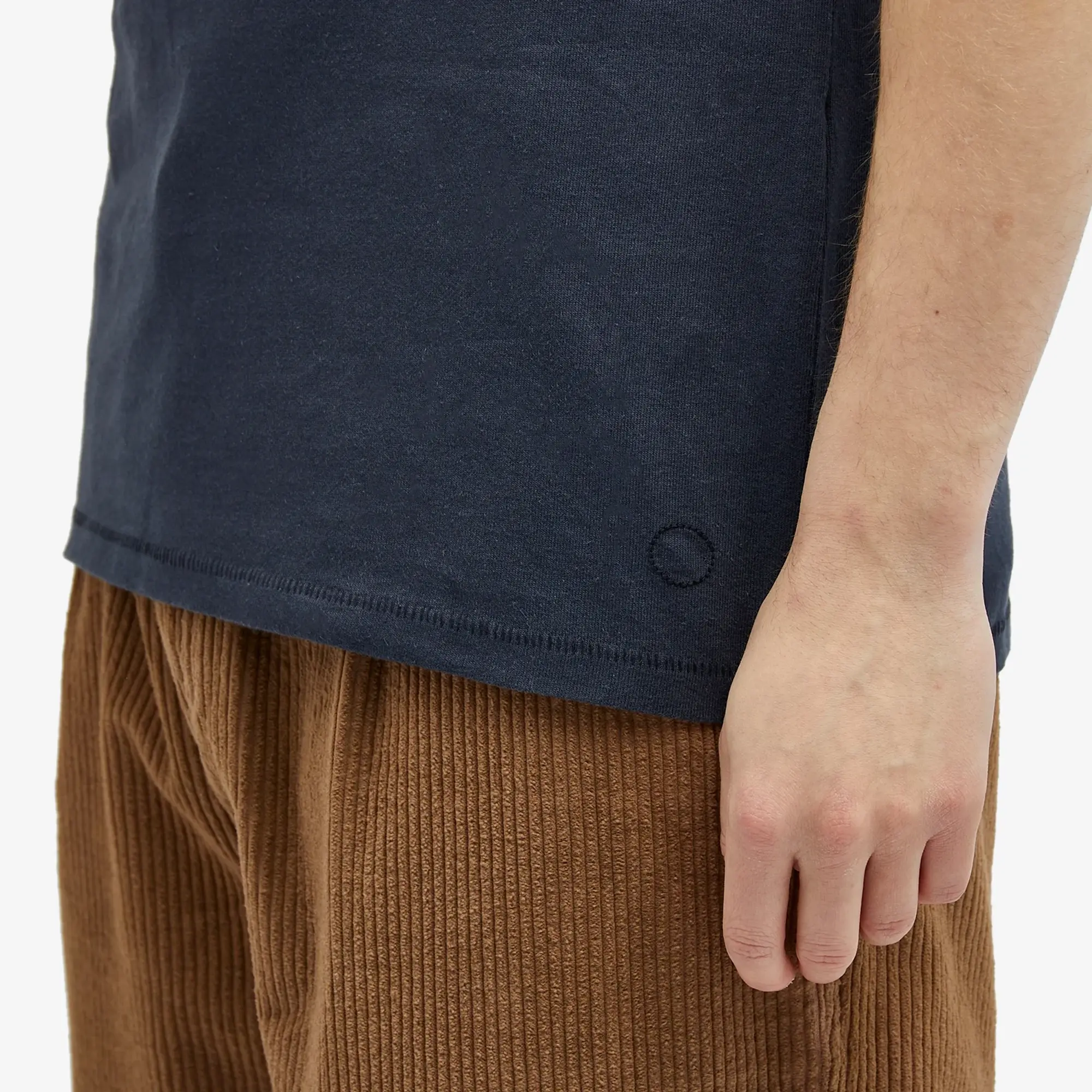 Folk Men's Contrast Sleeve T-Shirt Navy