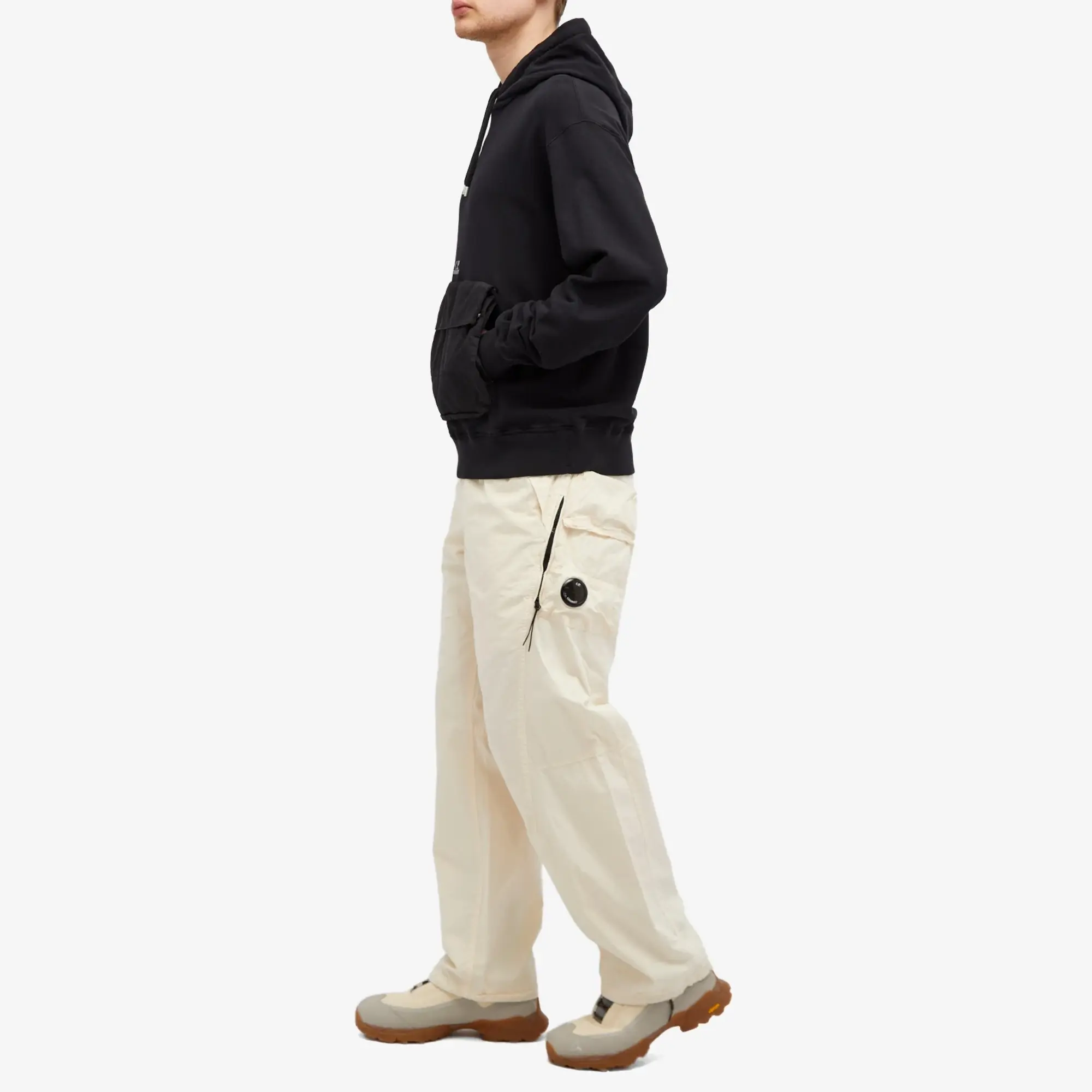 C.P. Company Men's Micro Reps Loose Utility Pants Pistachio Shell