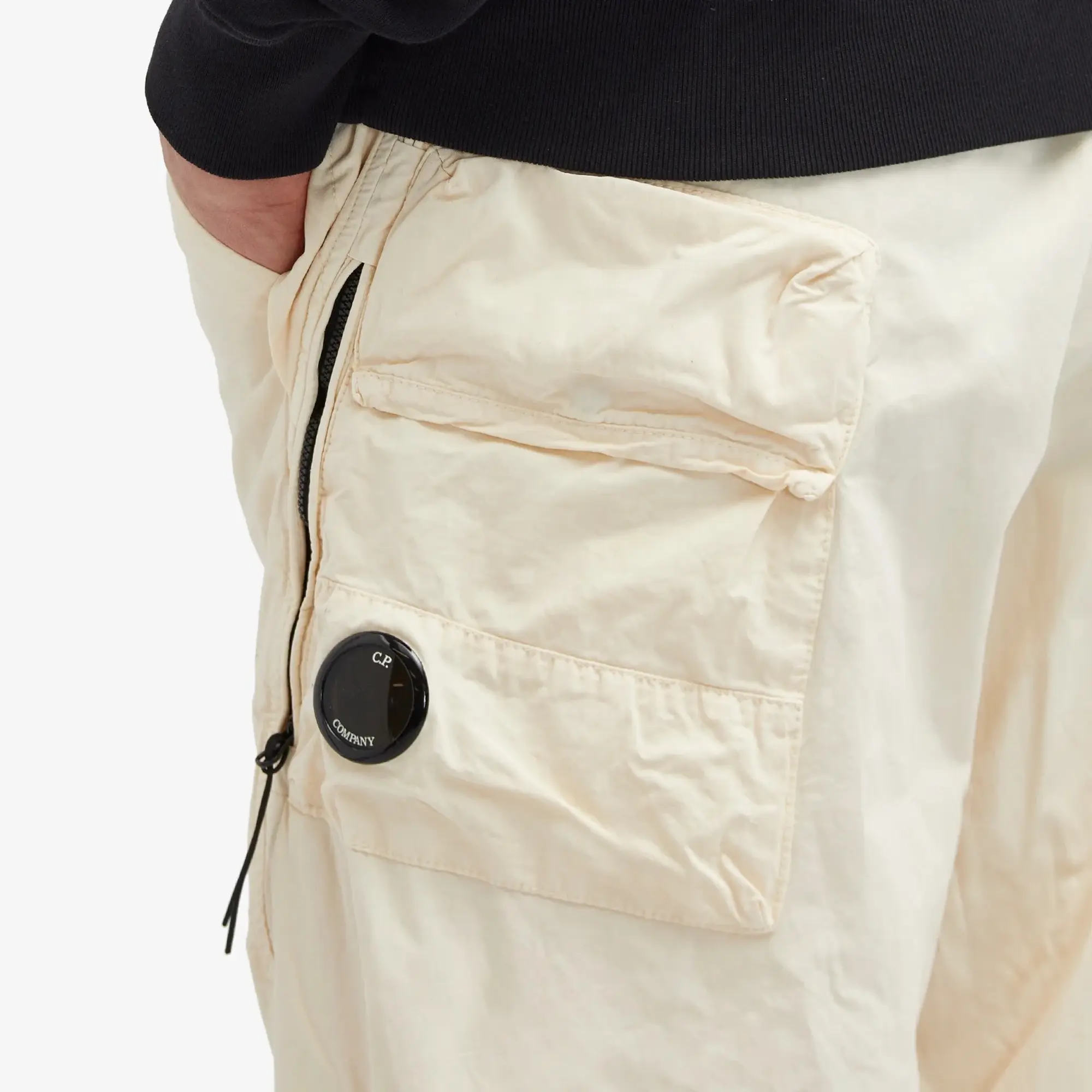 C.P. Company Men's Micro Reps Loose Utility Pants Pistachio Shell