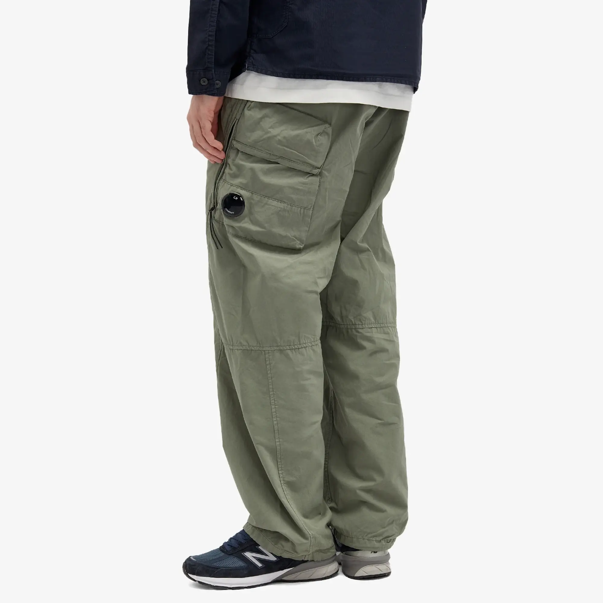 C.P. Company Men's Micro Reps Loose Utility Pants Agave Green