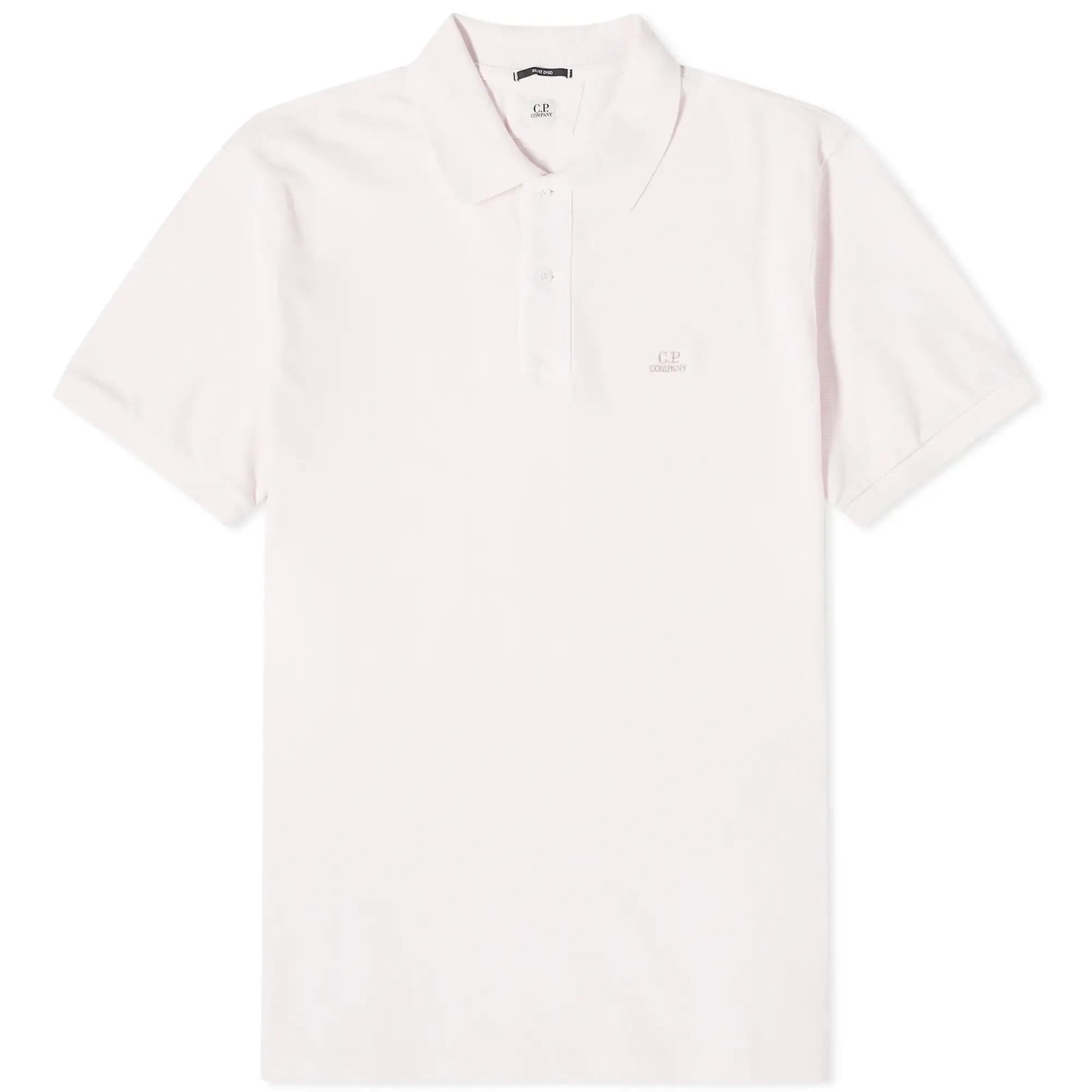 C.P. Company Men's 24/1 Piquet Resist Dyed Polo Shirt Heavenly Pink