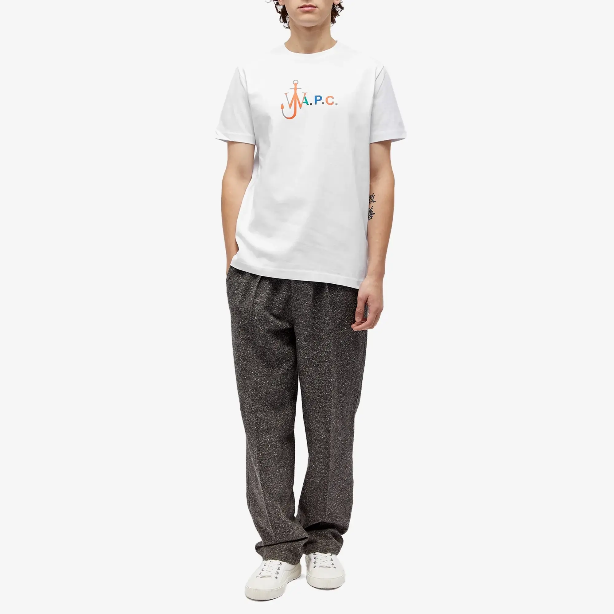 A.P.C. X Jw Anderson Tee Anchor Men Shortsleeves White