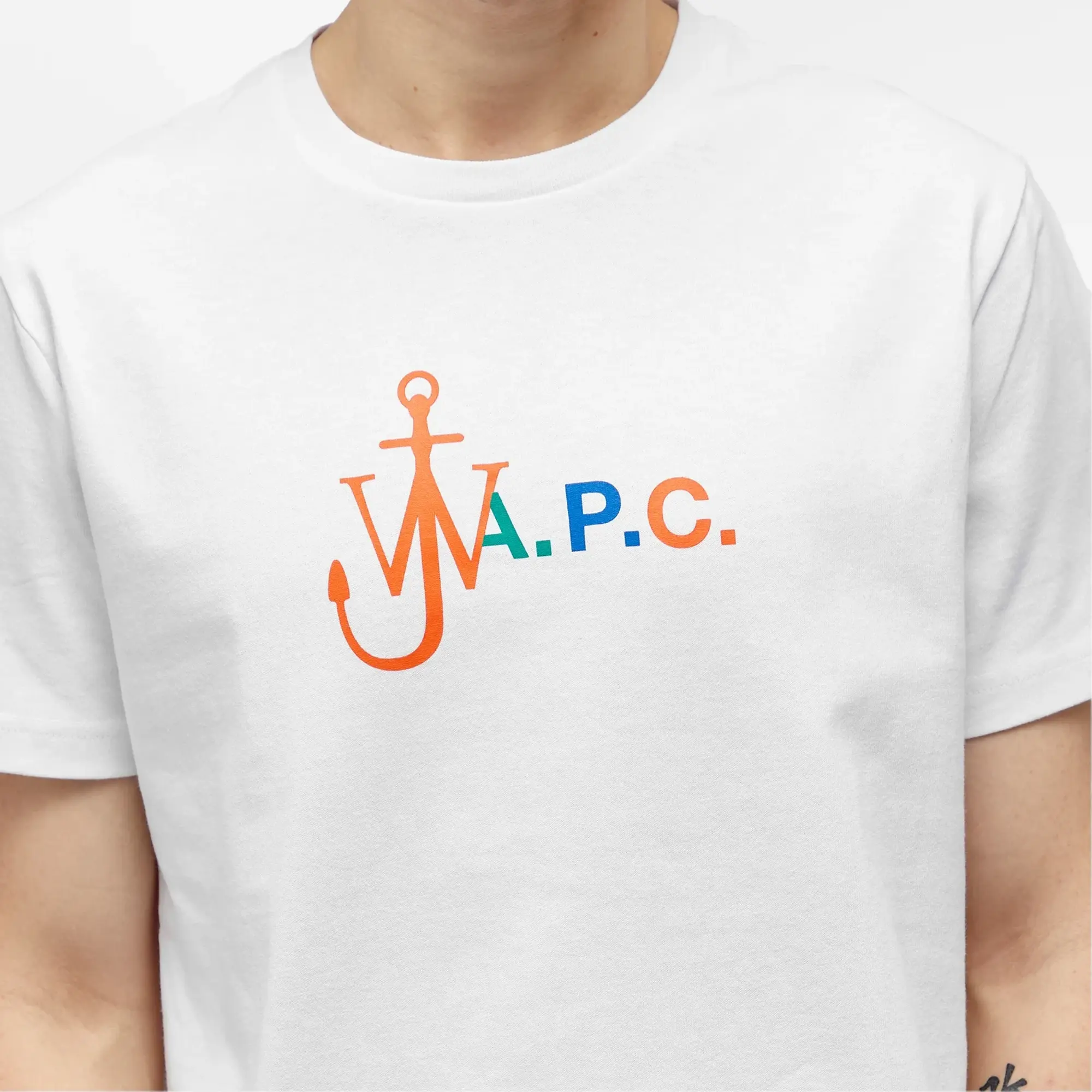 A.P.C. X Jw Anderson Tee Anchor Men Shortsleeves White