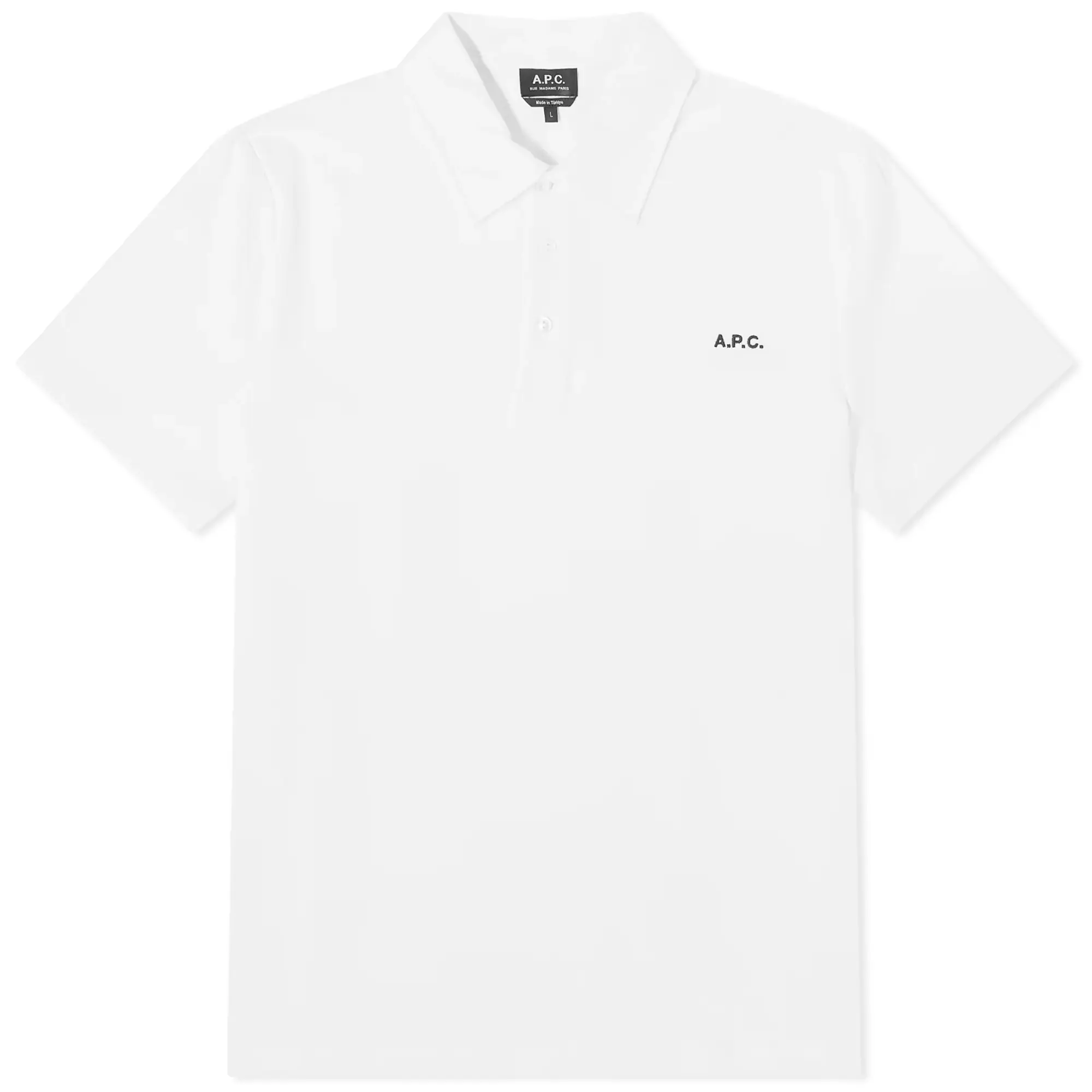 A.P.C. Men's Carter Logo Polo White