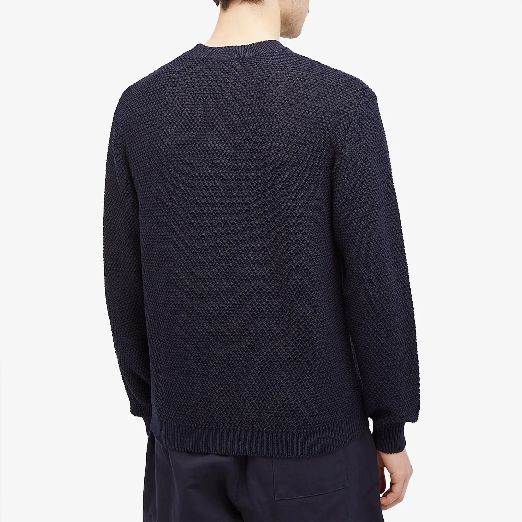 A.P.C. Men's x JJJJound Crew Knit Sweat Dark Navy