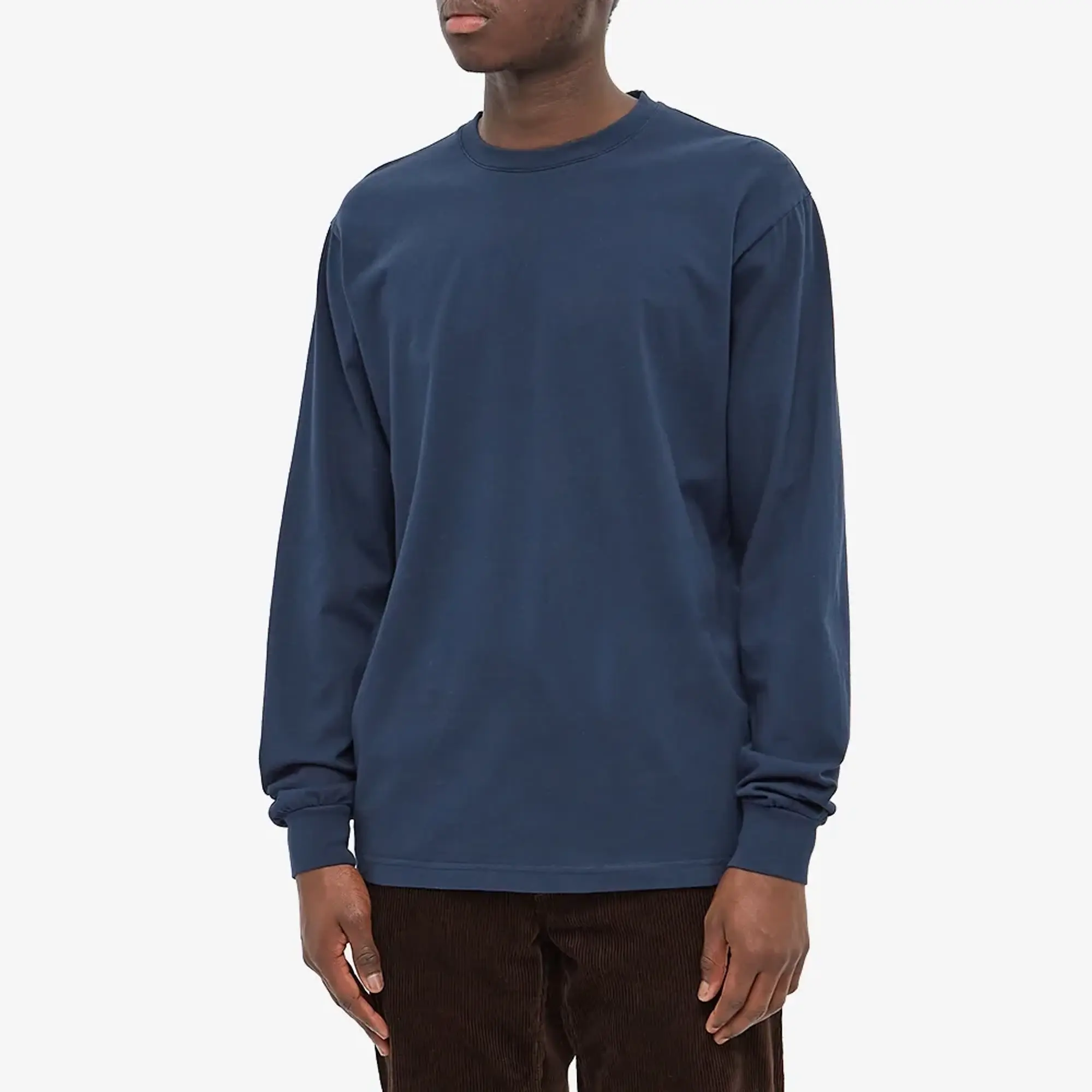 Colorful Standard Men's Long Sleeve Oversized Organic T-Shirt NavyBlue
