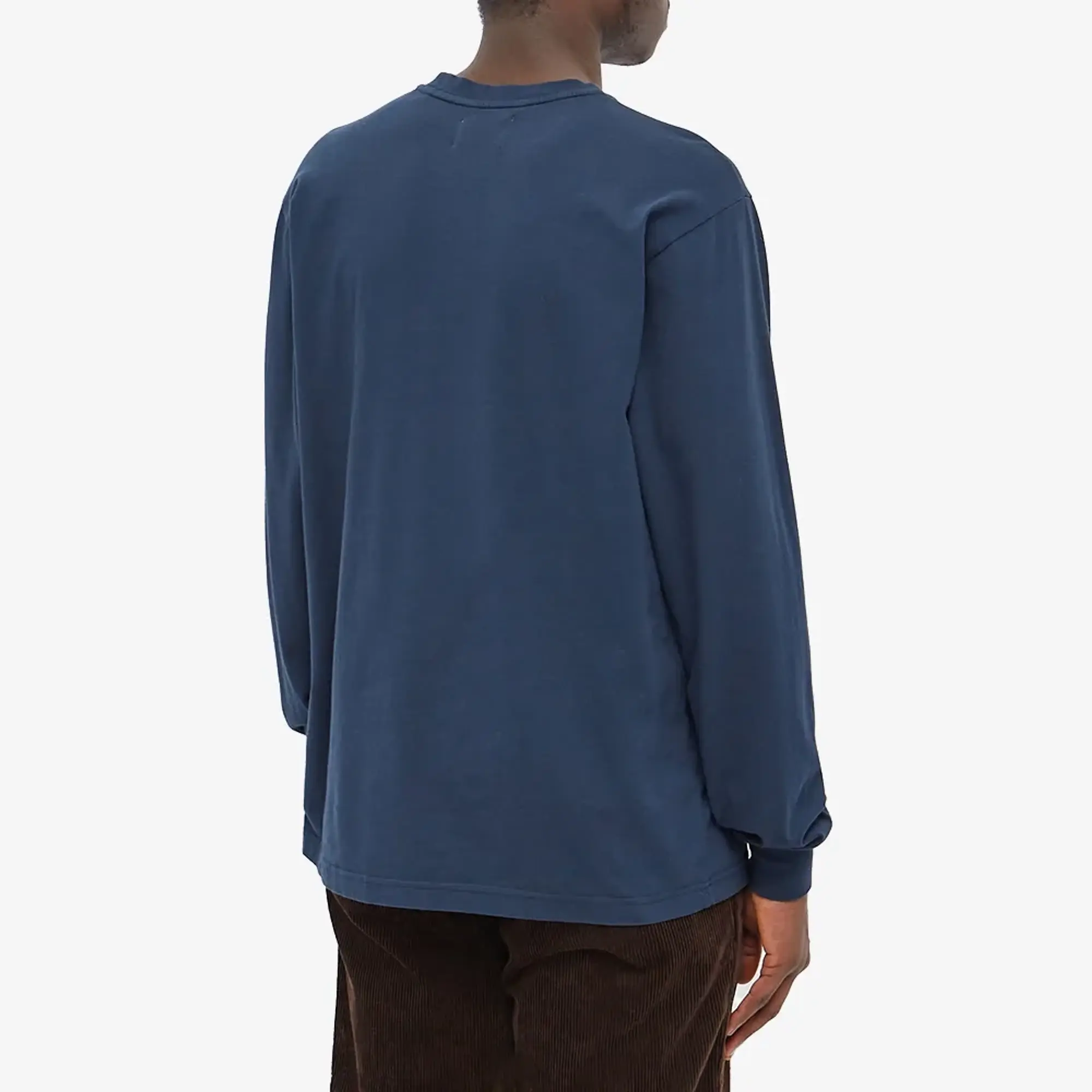 Colorful Standard Men's Long Sleeve Oversized Organic T-Shirt NavyBlue