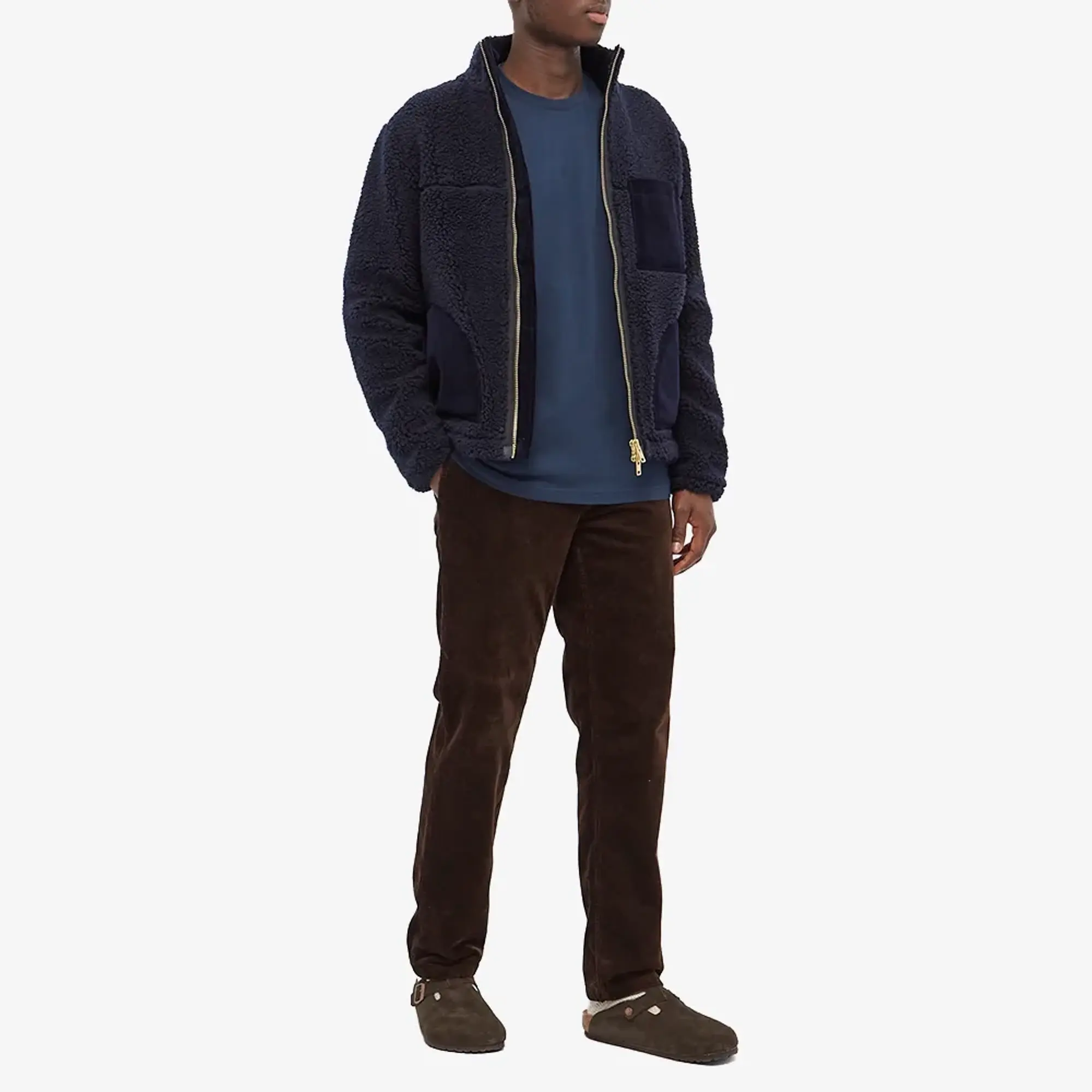 Colorful Standard Men's Long Sleeve Oversized Organic T-Shirt NavyBlue