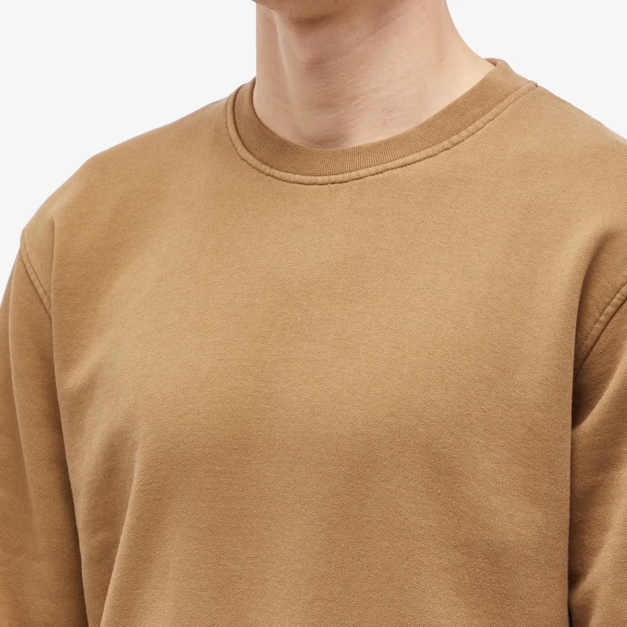 Colorful Standard Men's Classic Organic Crew Sweat Sahara Camel