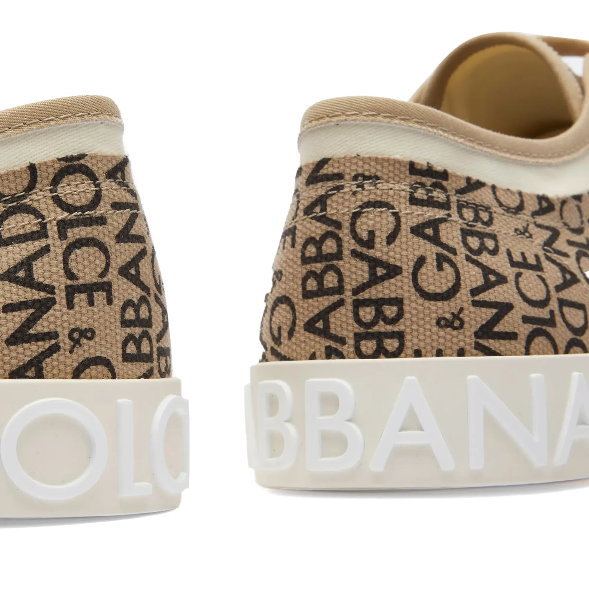Dolce & Gabbana Men's Portofino Vintage Sneaker Beige