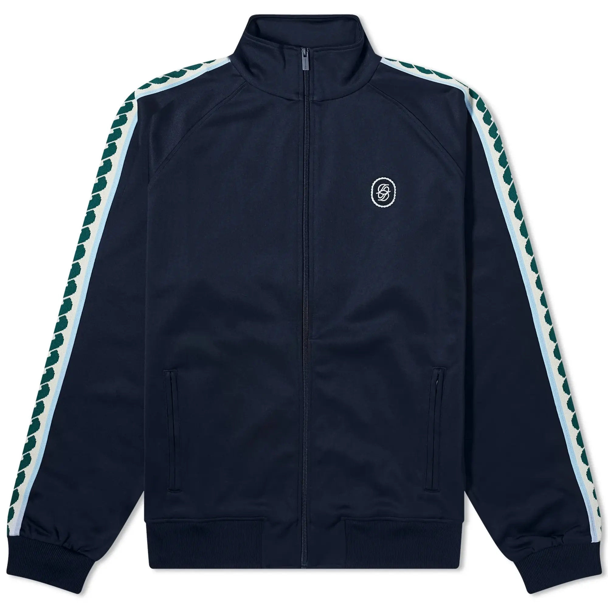 Drôle de Monsieur Men's Tape Track jacket Navy