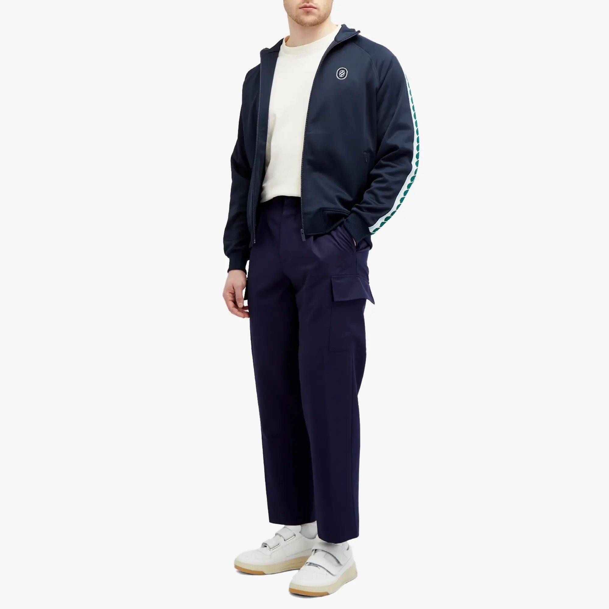 Drôle de Monsieur Men's Tape Track jacket Navy