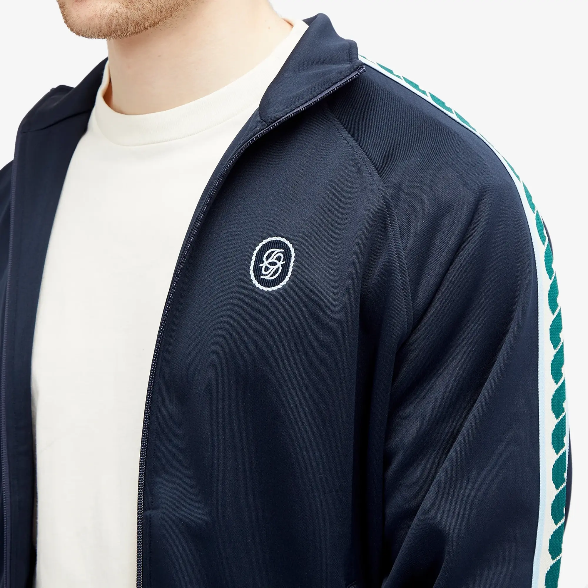 Drôle de Monsieur Men's Tape Track jacket Navy
