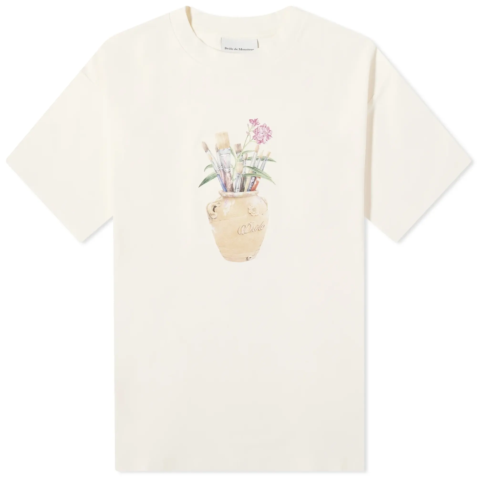 Drôle de Monsieur Pinceaux T-Shirt - Cream