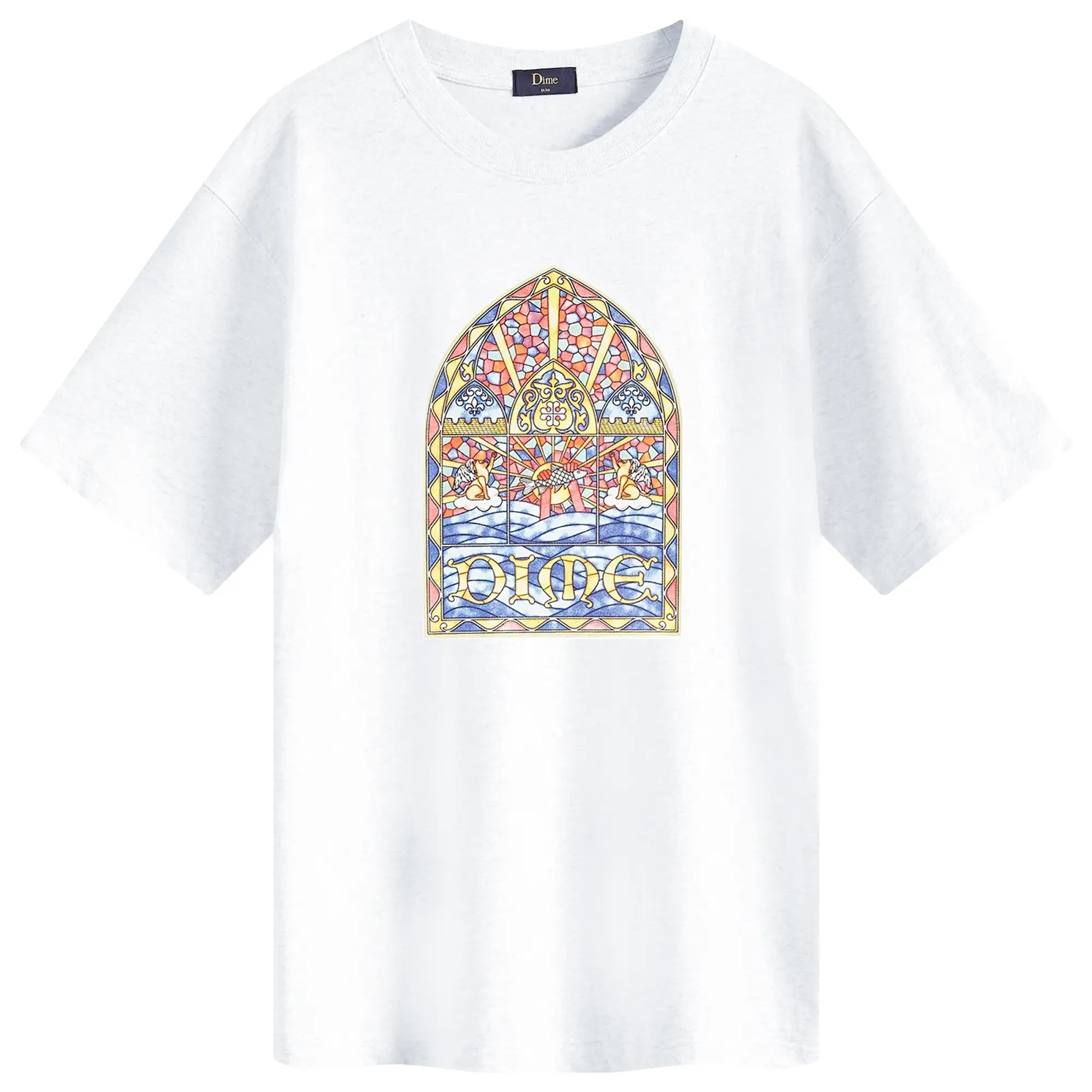 ■Dime■ Holly Short Sleeve T-Shirt Ash DIMESP24D227ASH Dime Men's Holy T-Shirt Ash | DIMESP24D227ASH | FOOTY.COM