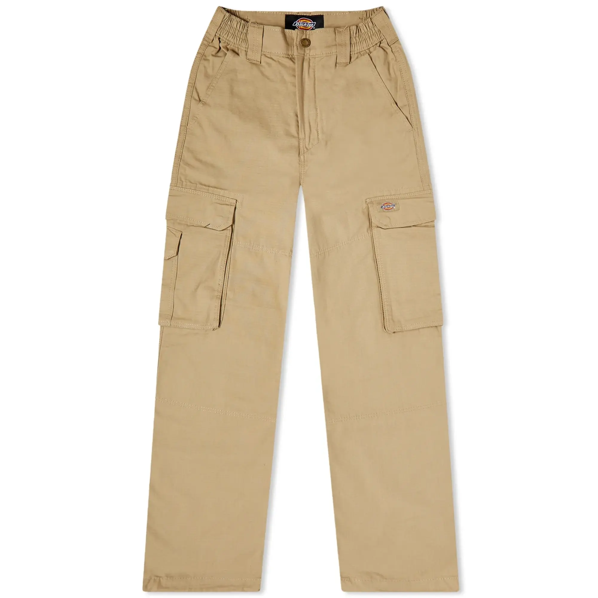 Dickies Hooper Bay Straight Leg Cargo Trousers In Beige-Green