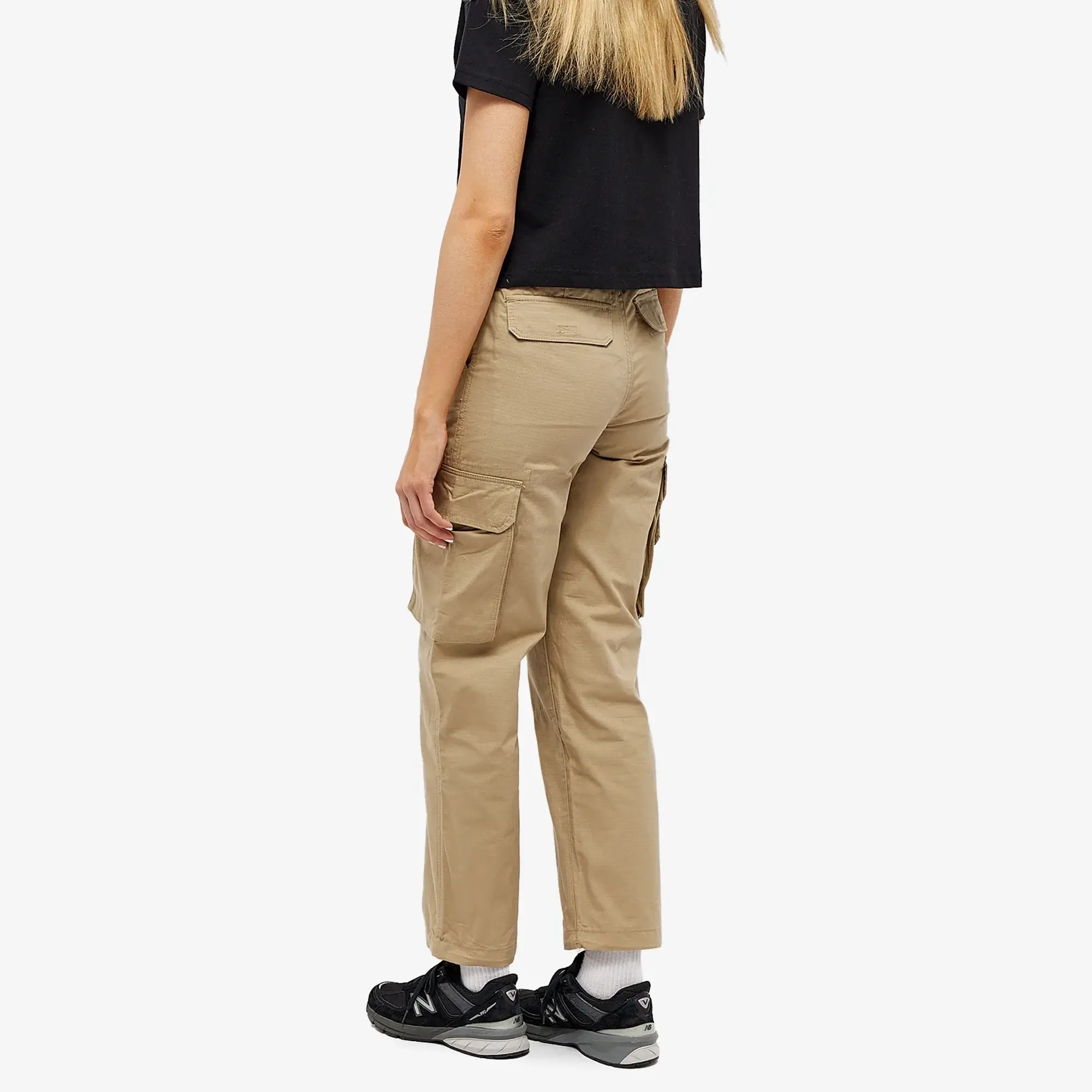Dickies Hooper Bay Straight Leg Cargo Trousers In Beige-Green