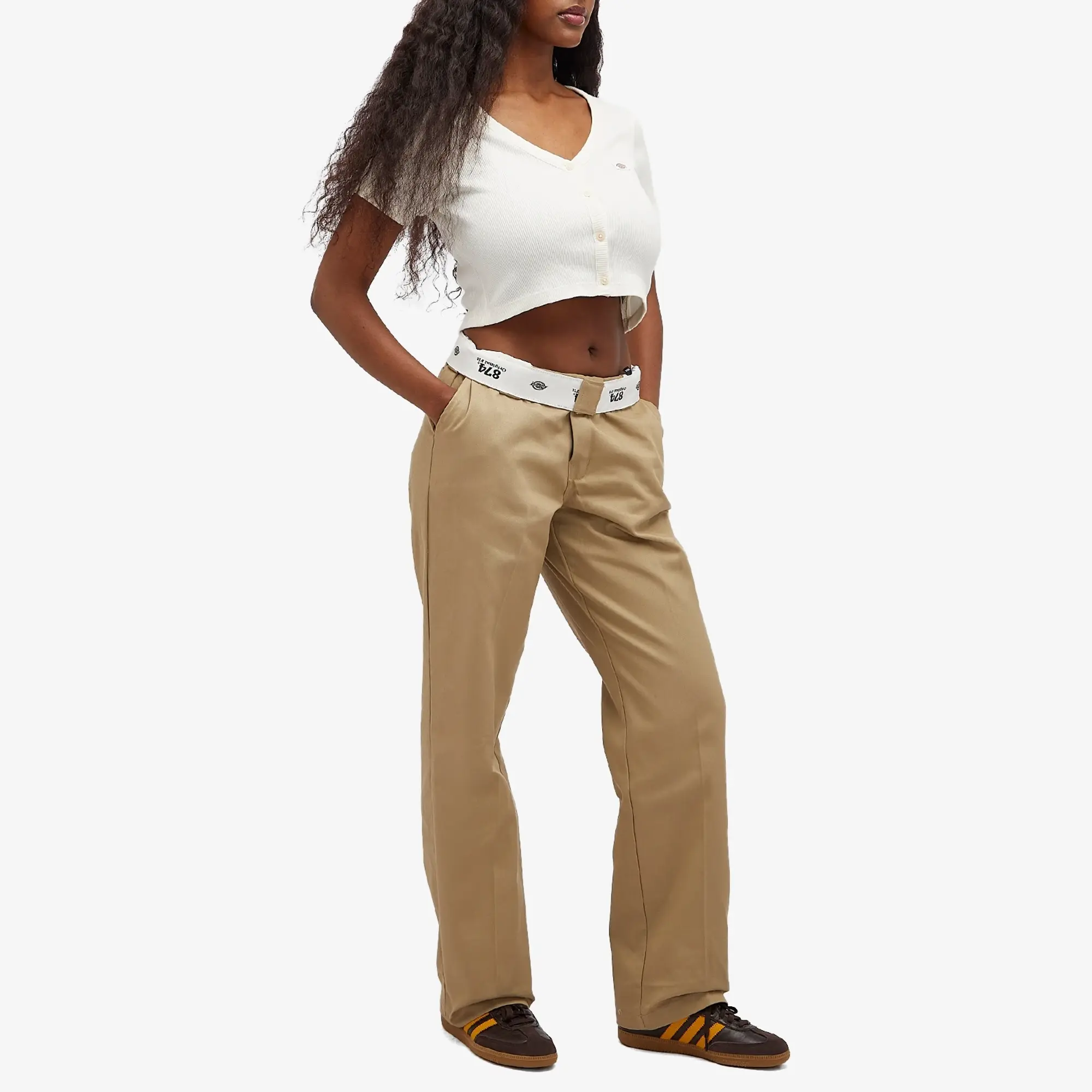 Dickies Women's 874 Classic Straight Pants Khaki
