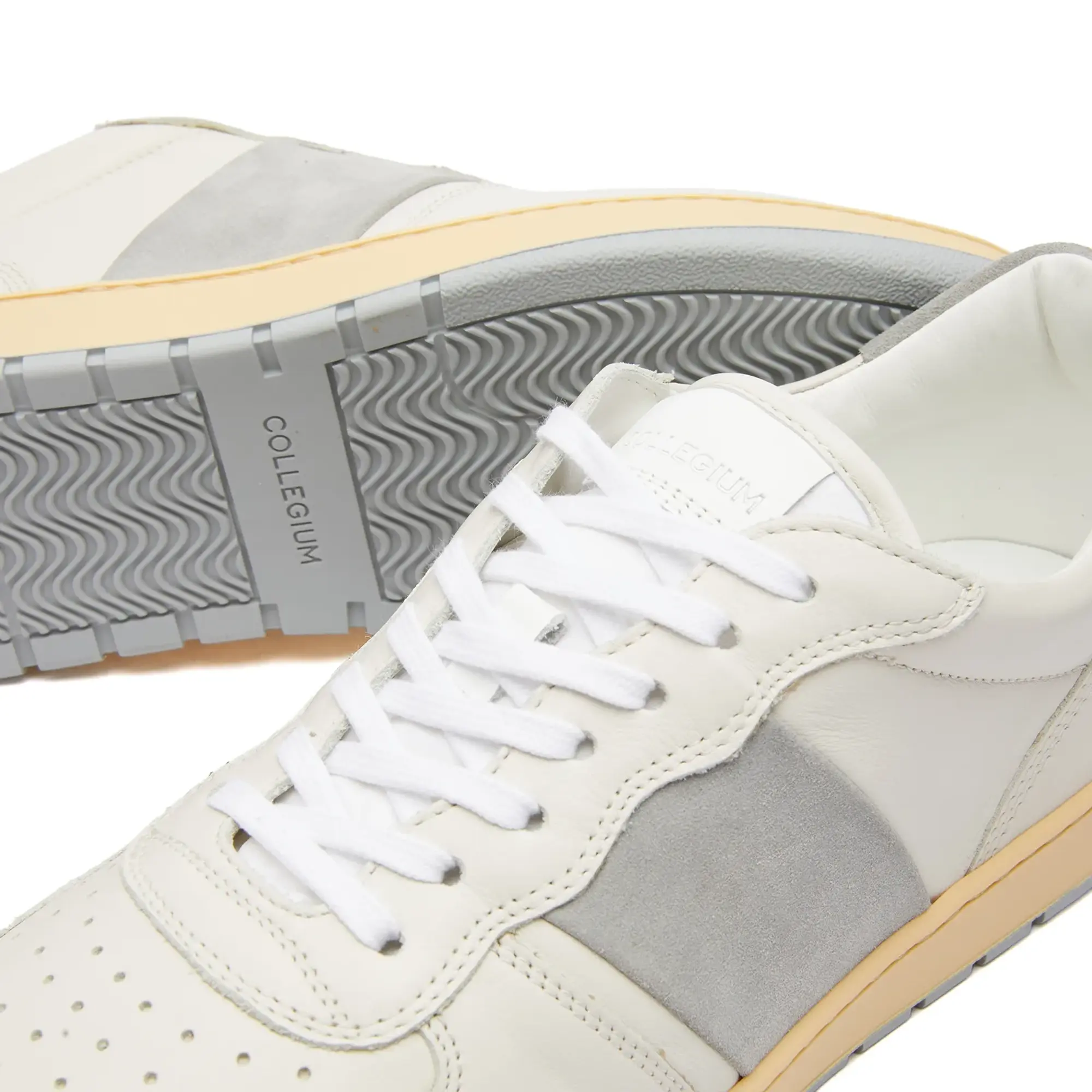 Collegium Men's Pillar Destroyer Low Sneaker Off-White/Grey