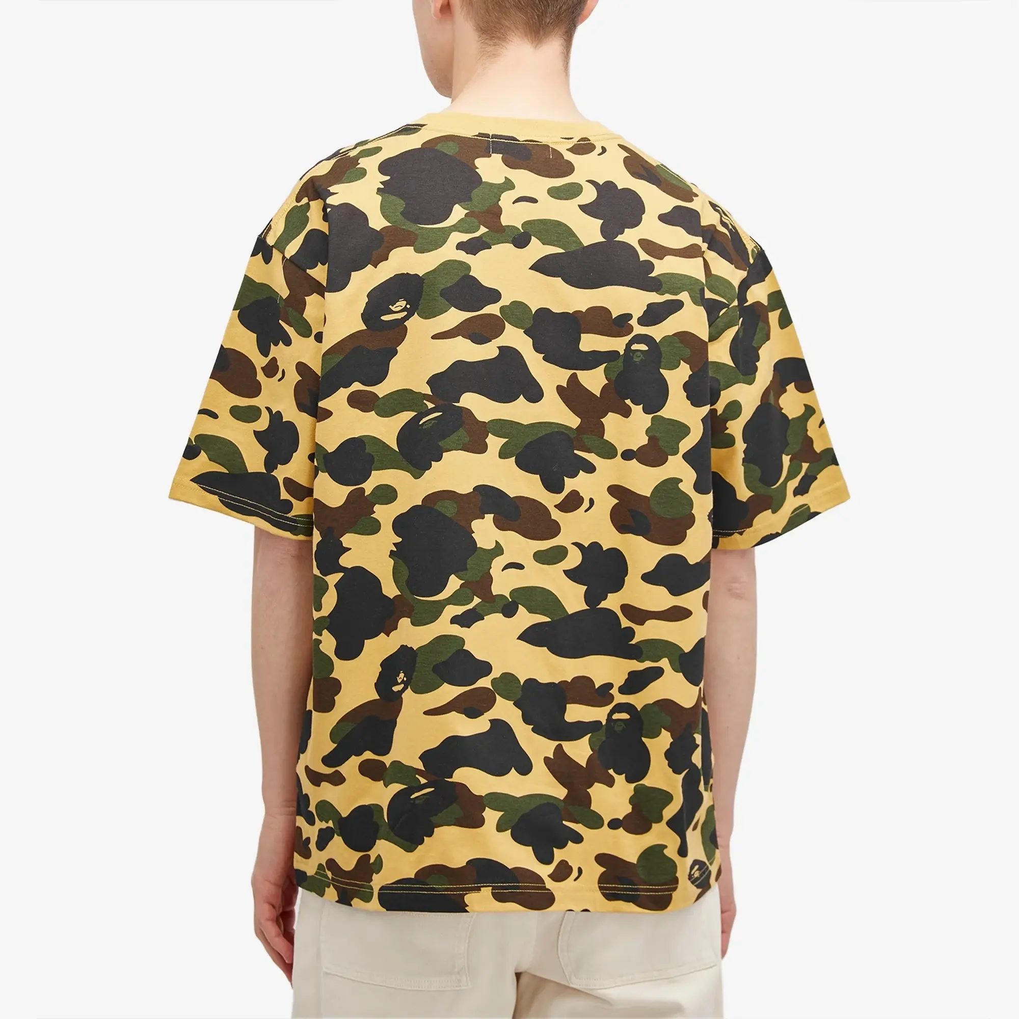 A Bathing Ape Men's 1st Camo One Point T-Shirt Yellow