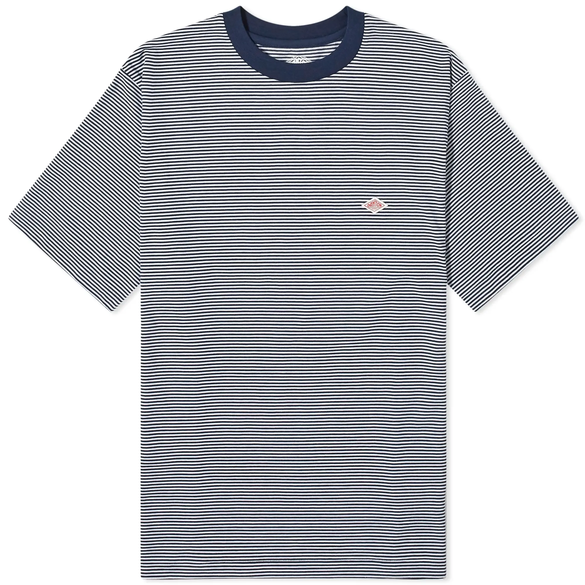 Quick Danton Men's Fine Stripe T-Shirt Navy/White