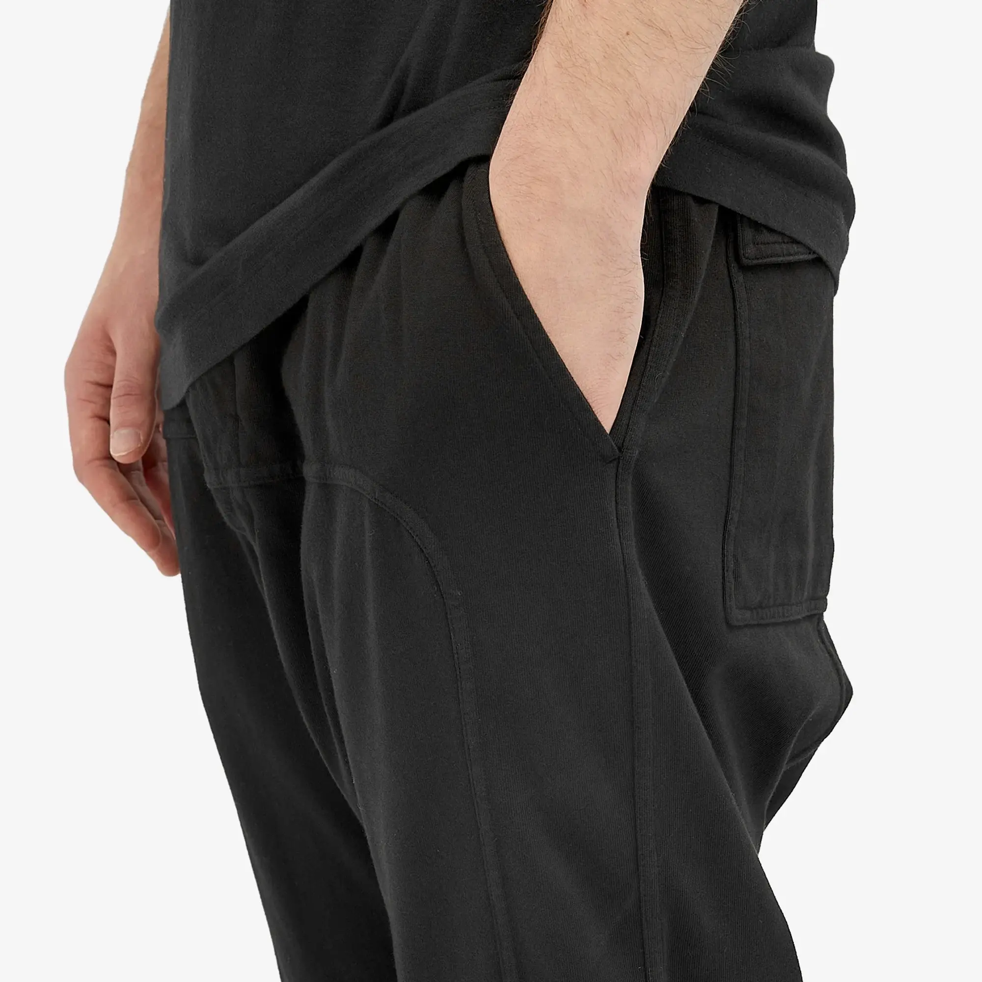 美品 Rick DRKSHDW PRISONNER DRAWSTRING Men's Rick Owens DRKSHDW 'Prisoner Drawstring' Black