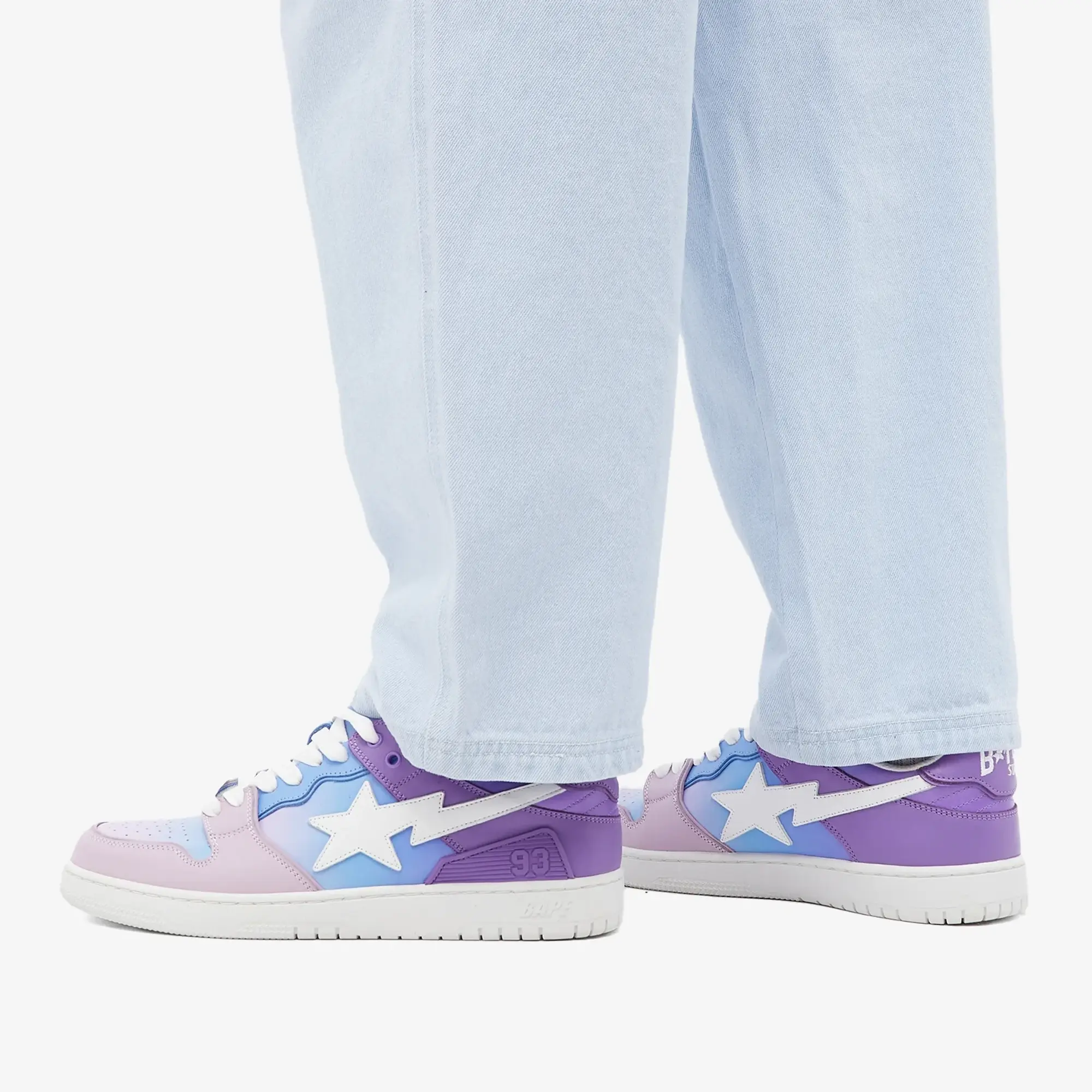 Sneakers A Bathing Ape Bape Sk8 Sta 1 Purple Eur 42