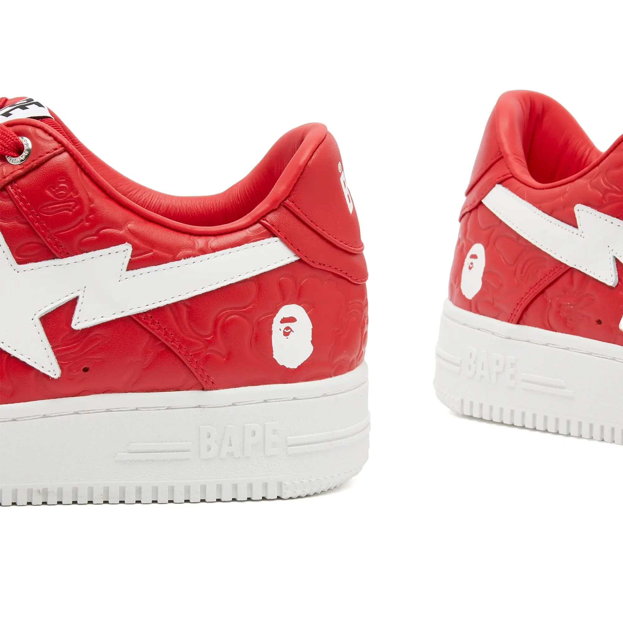 A Bathing Ape Men's Bape Sta #3 Sneaker Red