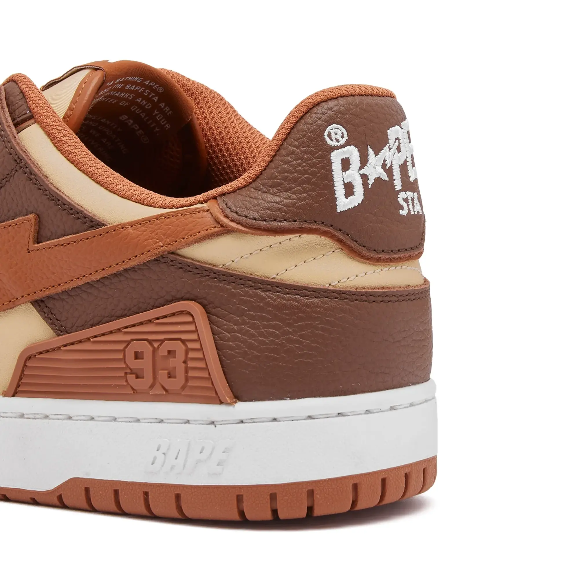 A Bathing Ape Men's Bape Sk8 Sta #5 Sneaker Brown
