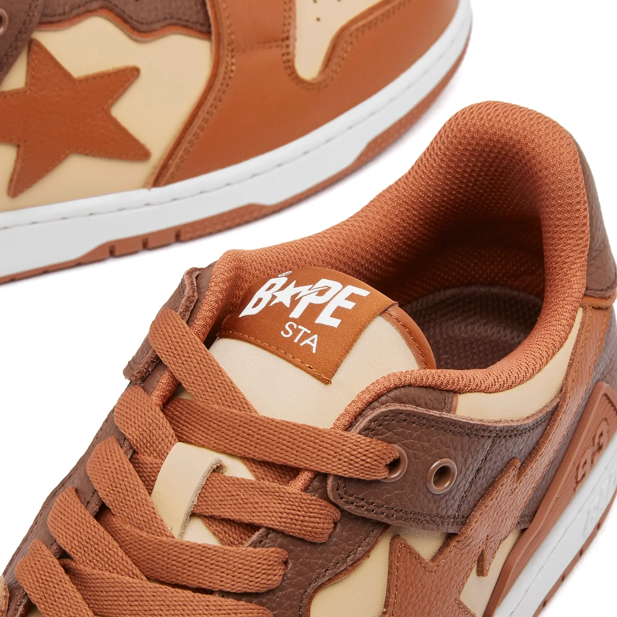 A Bathing Ape Men's Bape Sk8 Sta #5 Sneaker Brown
