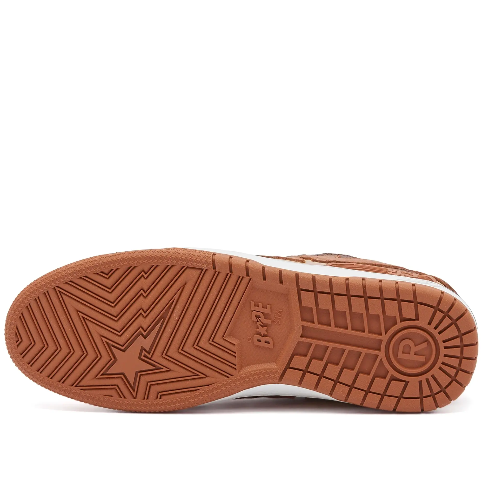 A Bathing Ape Men's Bape Sk8 Sta #5 Sneaker Brown
